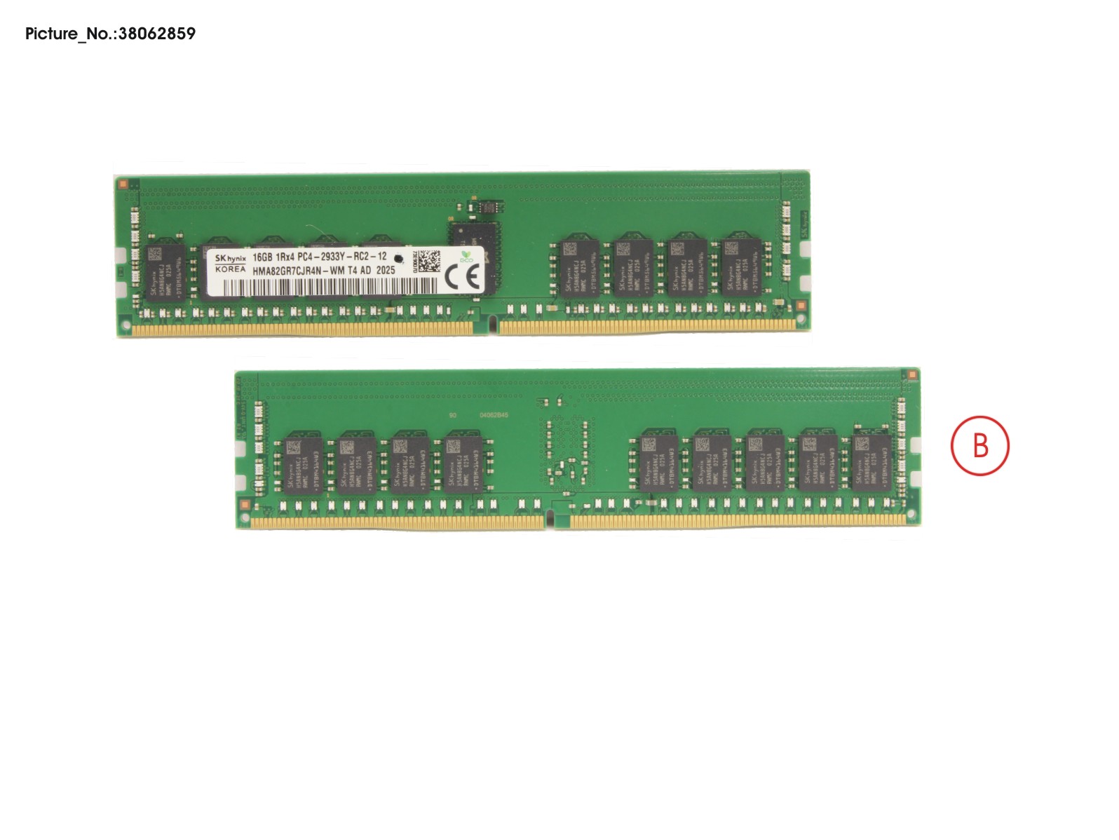 FUJITSU 16GB (1X16GB) 1RX4 DDR4-2933 R ECC