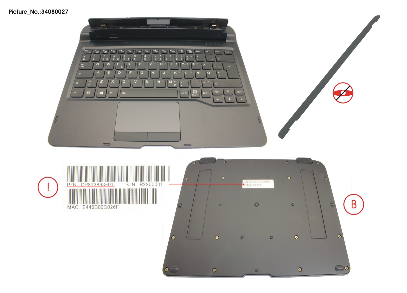 KEYBOARD DOCKING DENMARK W/ BL, UKCA KEYBOARD DOCKING DENMARK W/ BL, UKCA
