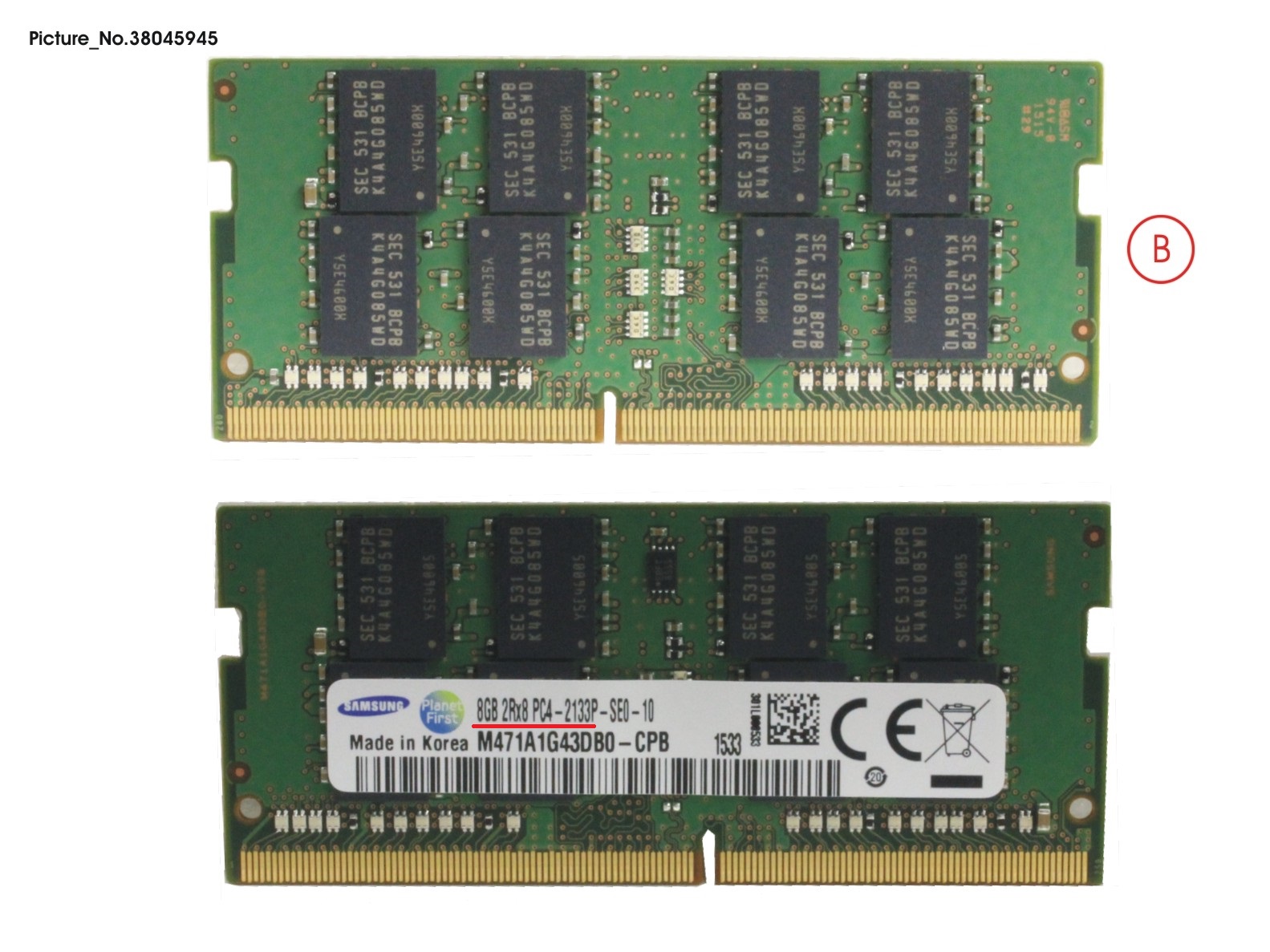MEMORY 8GB DDR42133 - FTS E556