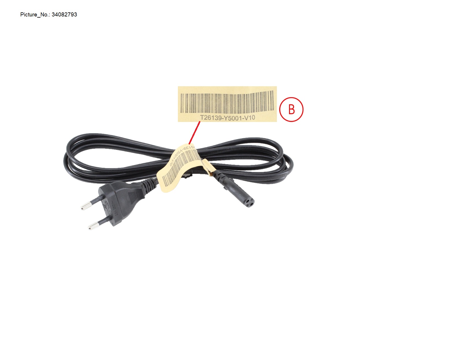 CABLE POWER (EU) 1,8 M 2P