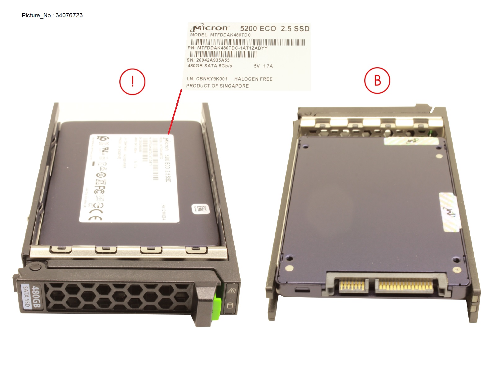 SSD SATA 6G 480GB READ-INT. 2.5 H-P EP