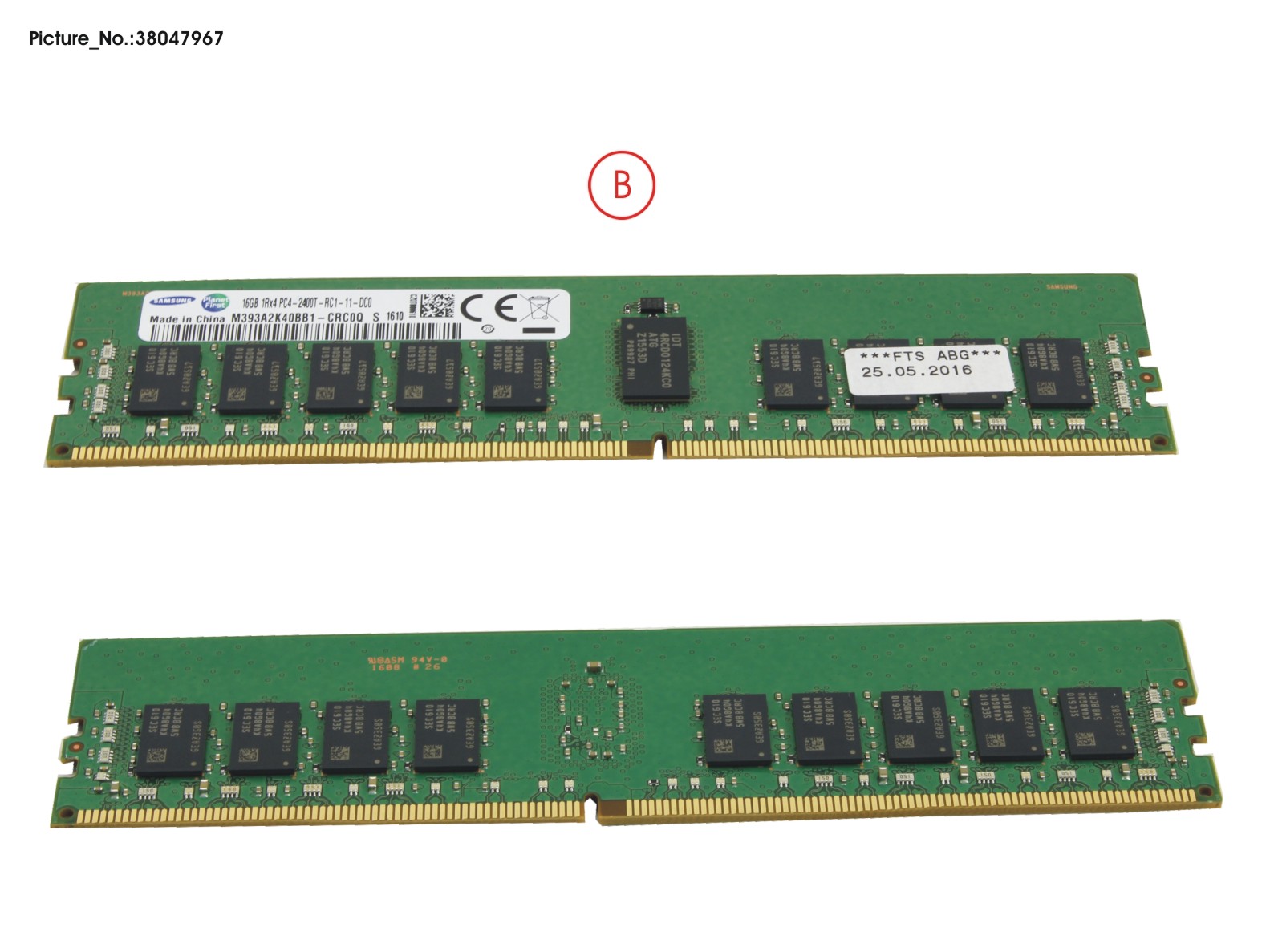 16 GB DDR4 2400 MHZ PC42400TR