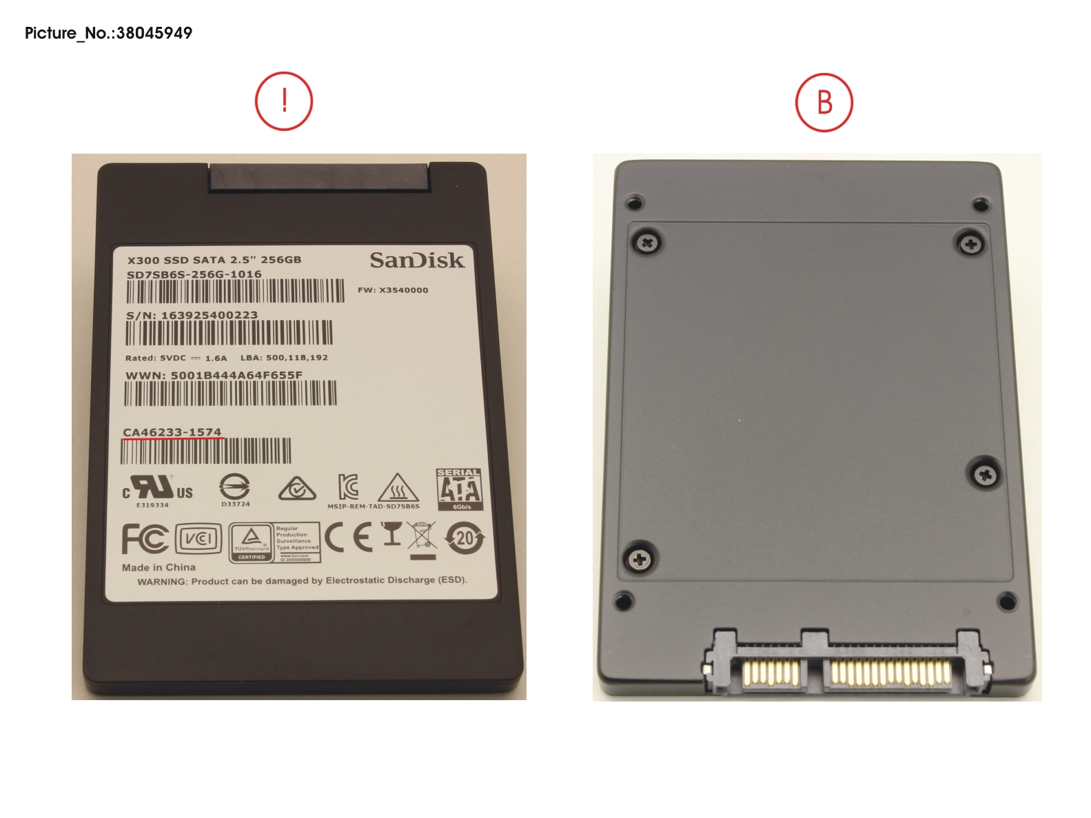 SSD S3 256GB 2.5 SATA/SAN (7MM)
