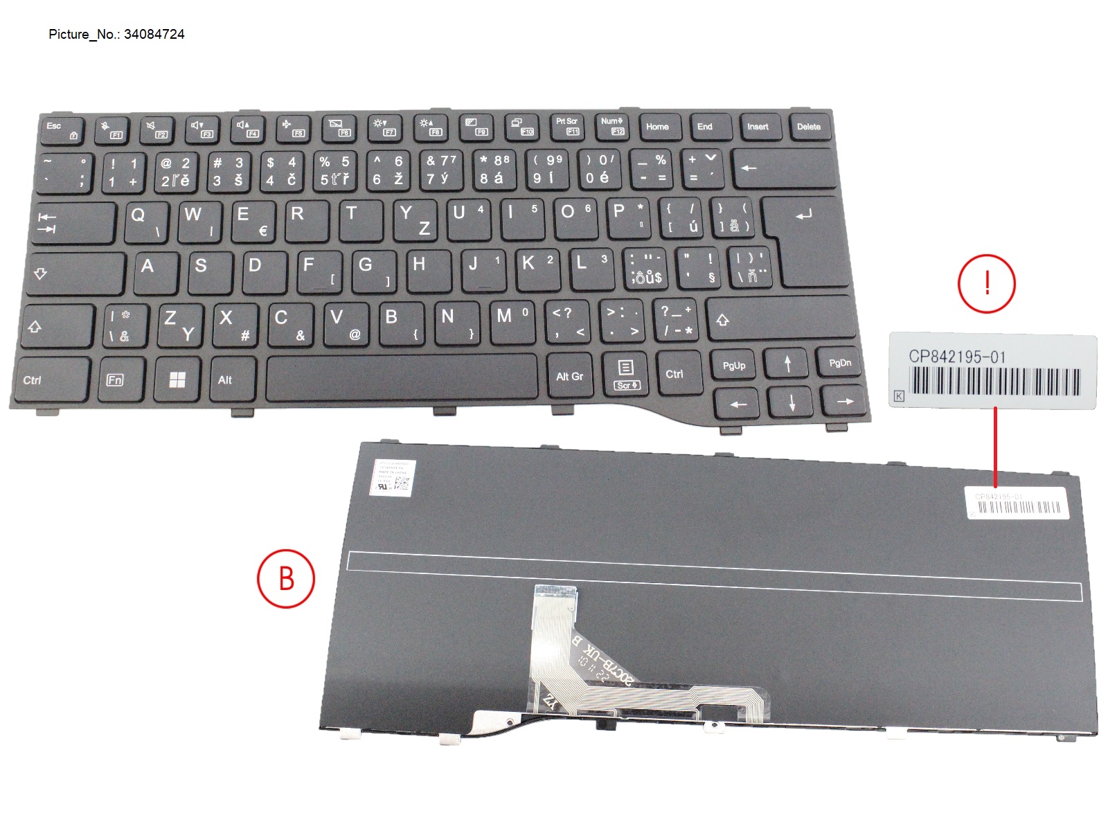 KEYBOARD BLACK CZ/SLV/US WIN11 (NEW_FN)