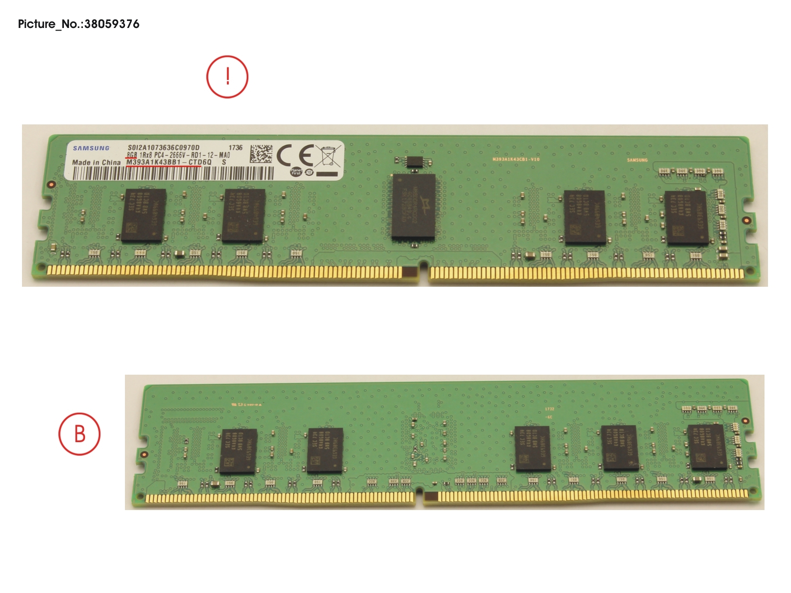 FUJITSU MEMORY 8GB DDR4-2666R1 RG