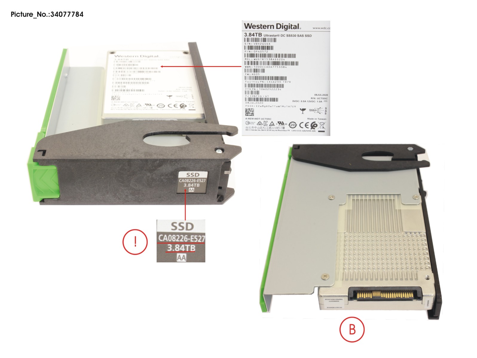 DX HD-DE SPARE SSD 3.84TB