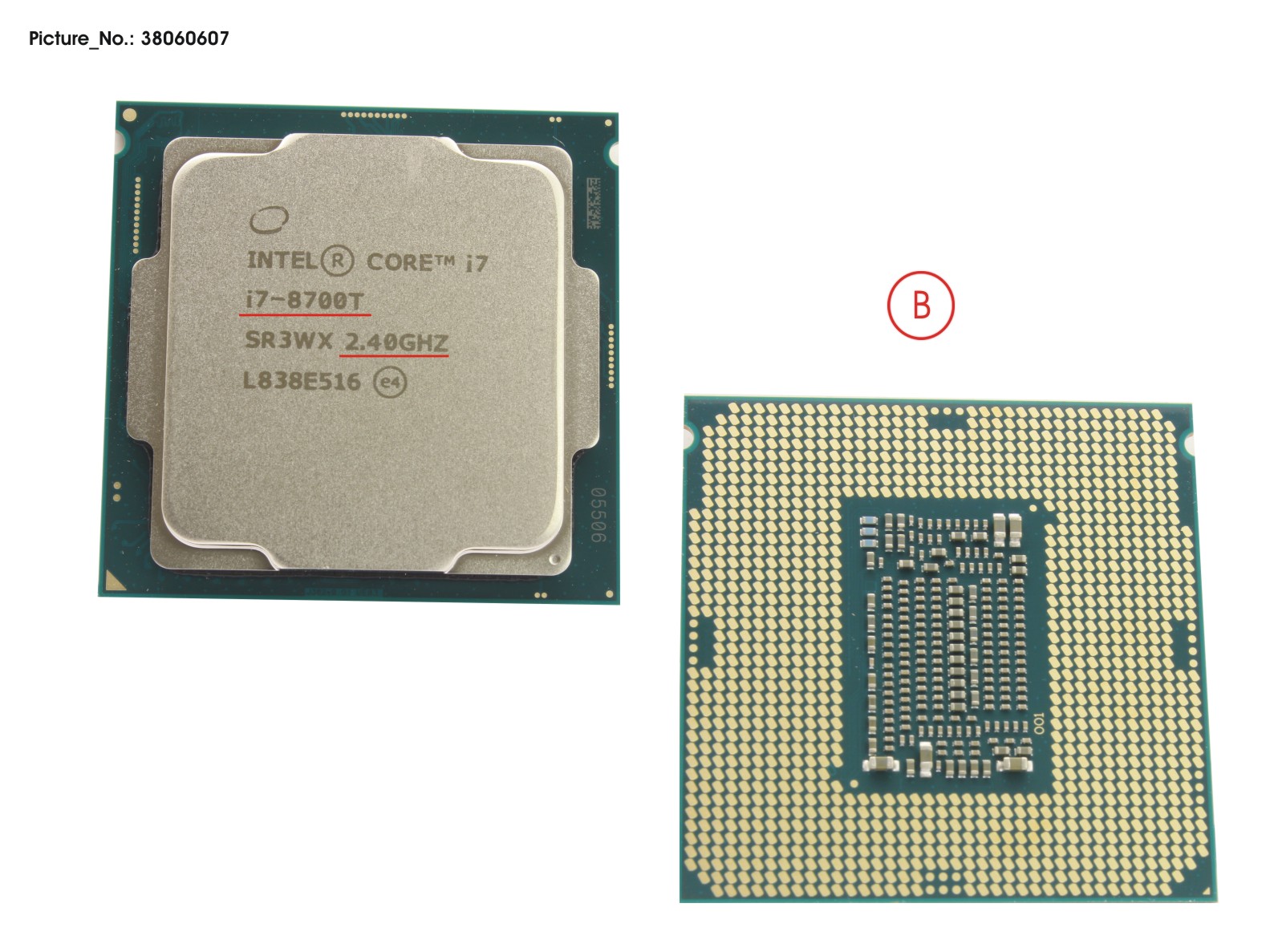 CPU CORE I7 8700T 2.4GHZ 35W