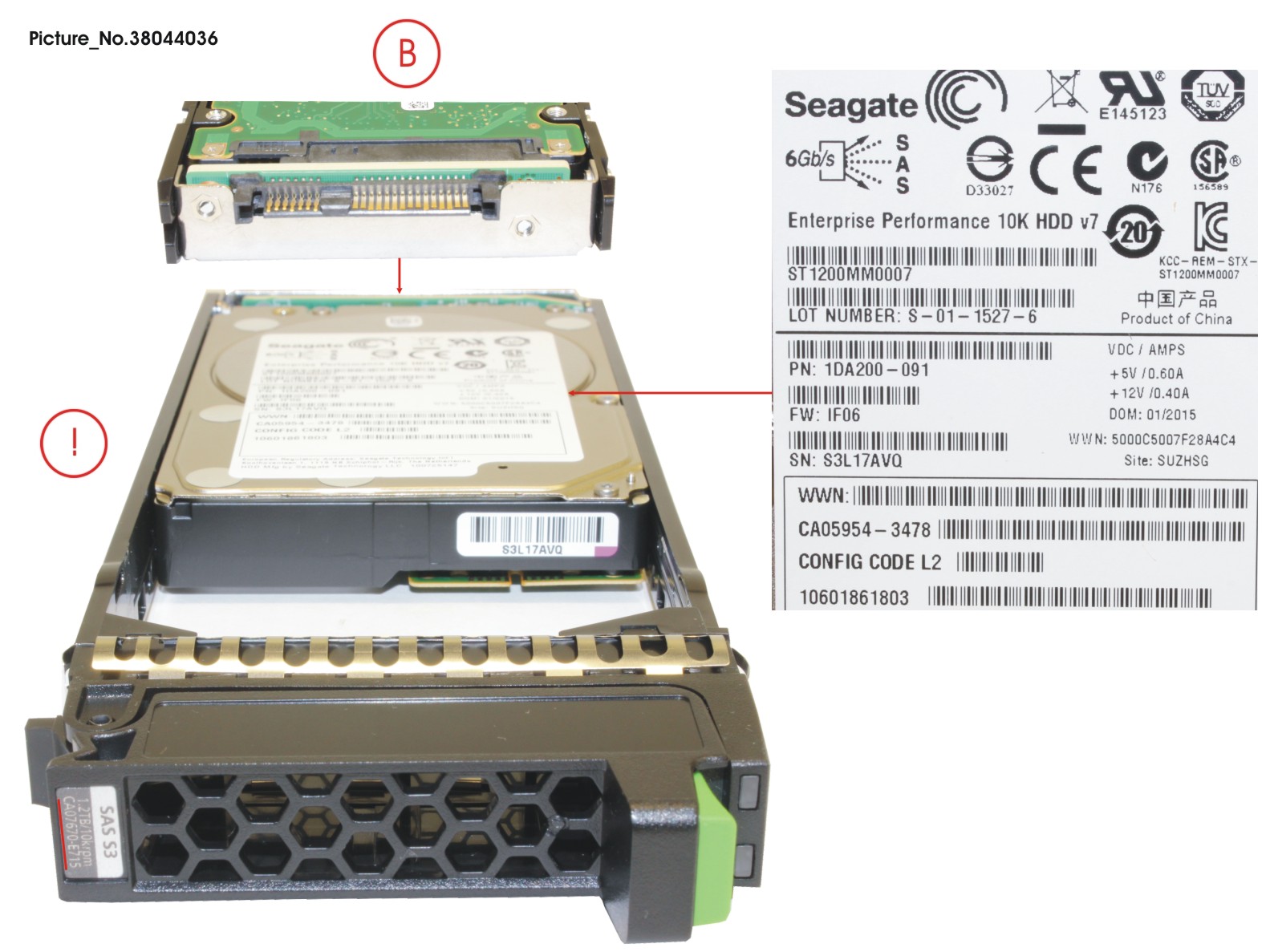 DX S3 HD DRIVE 2.5  1.2TB 10KRPM X1