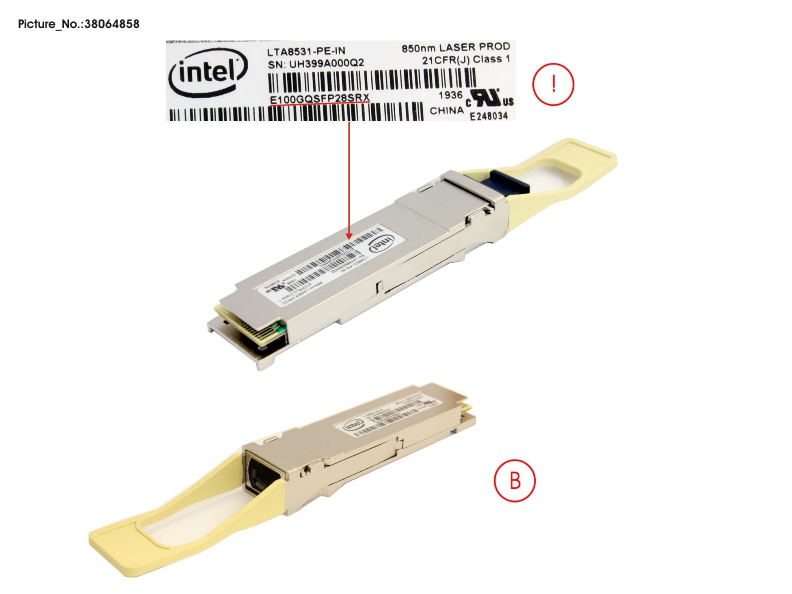 QSFP28 100G SR4 E100GQSFP28SRX MPO