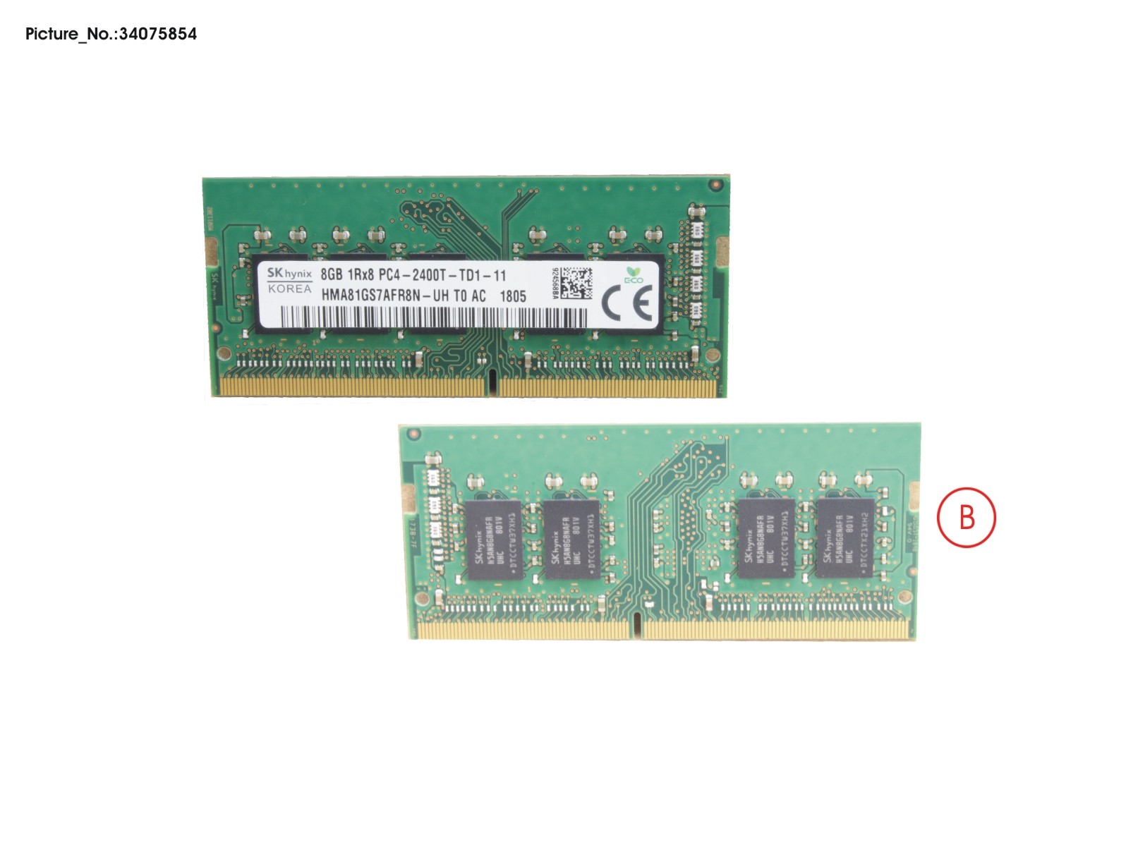 MEMORY 8GB DDR4 W/ECC