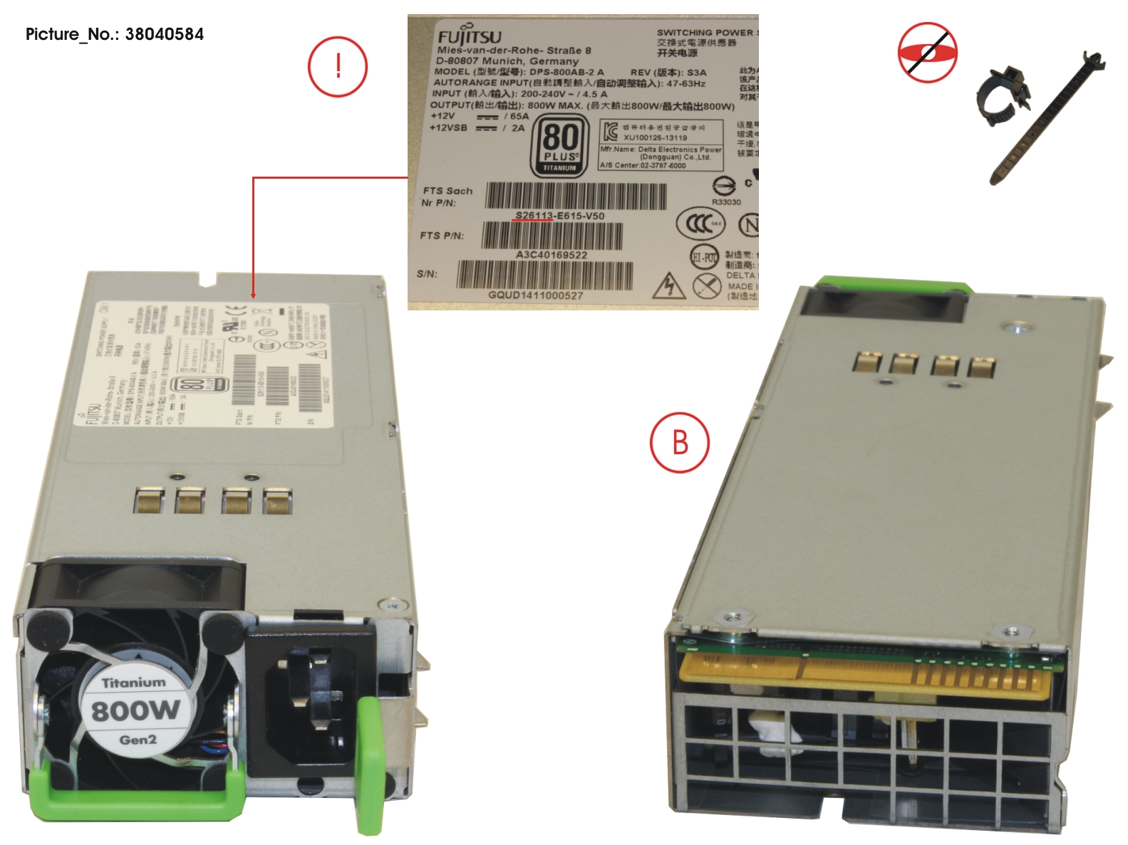 MODULAR PSU 800W TITANIUM HP MODULAR PSU 800W TITANIUM HP