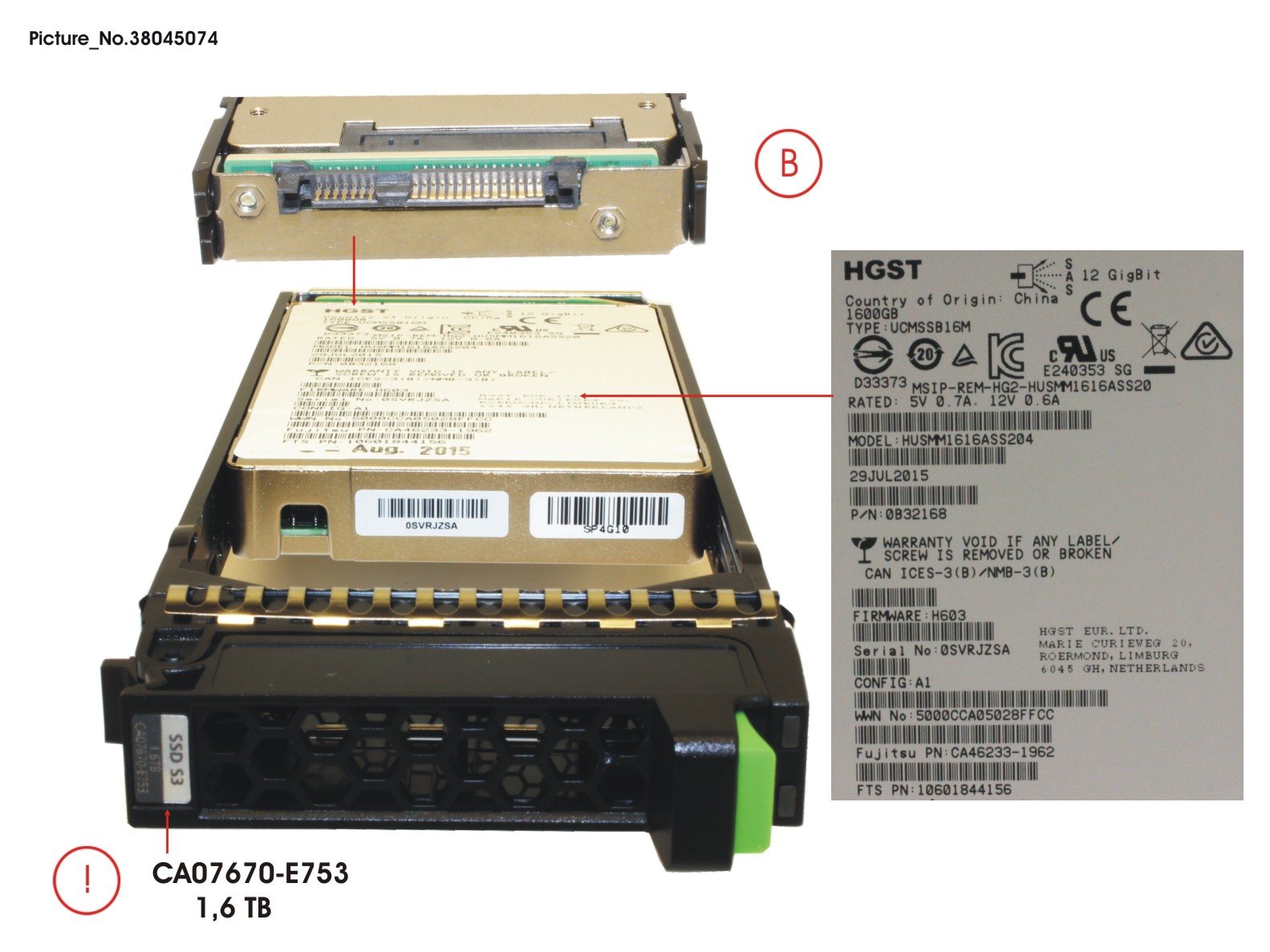 DX S3 MLC SSD  2.5  1.6TB SAS3