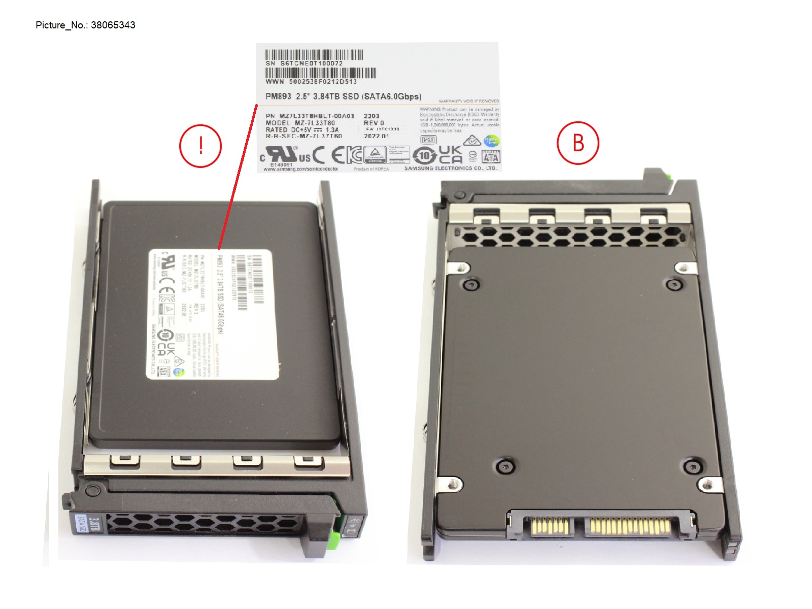 SSD SATA 6G RI 3.84TB SFF