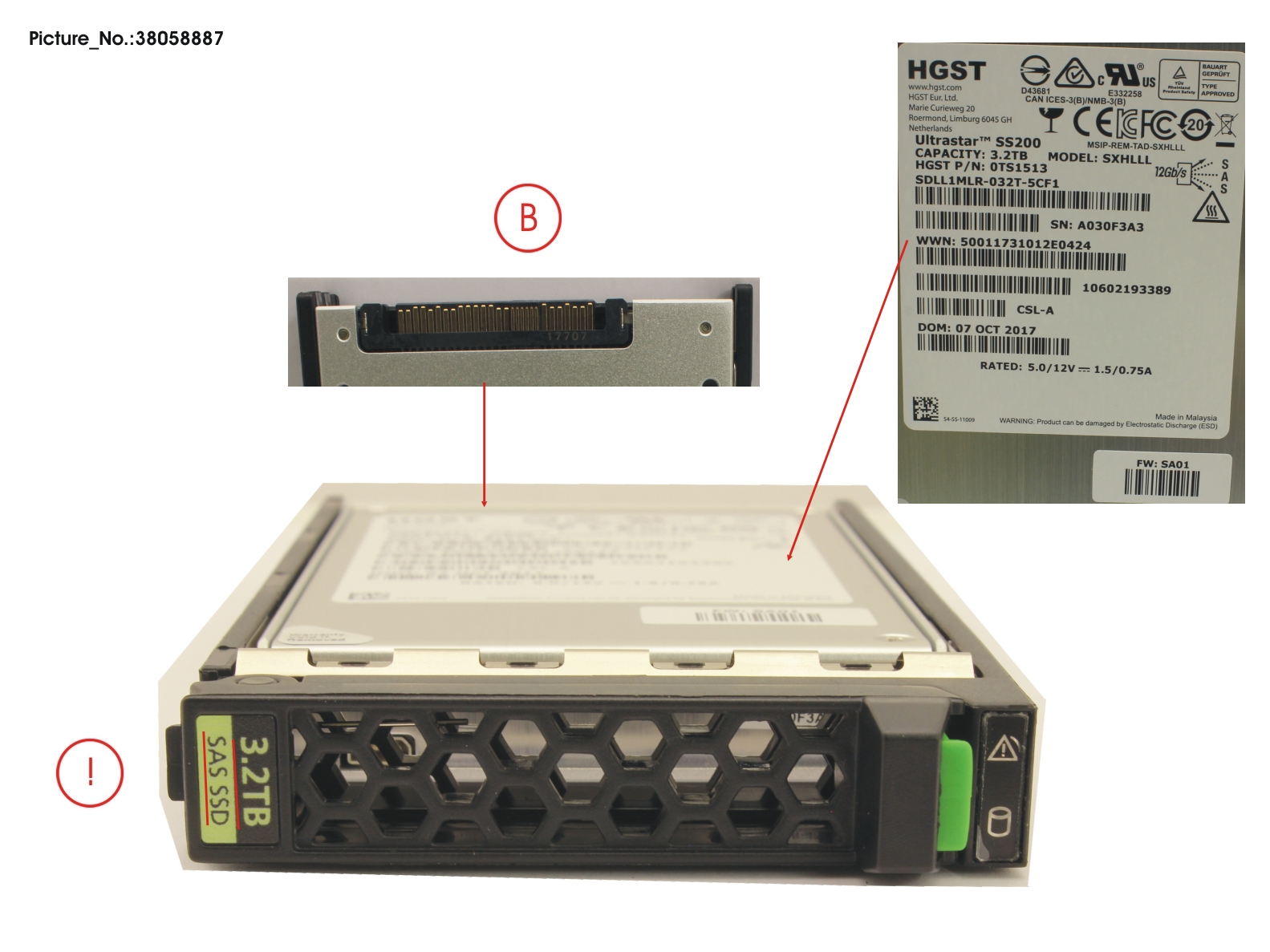 SSD SAS 12G 3.2TB MIXED-USE 2.5 H-P EP