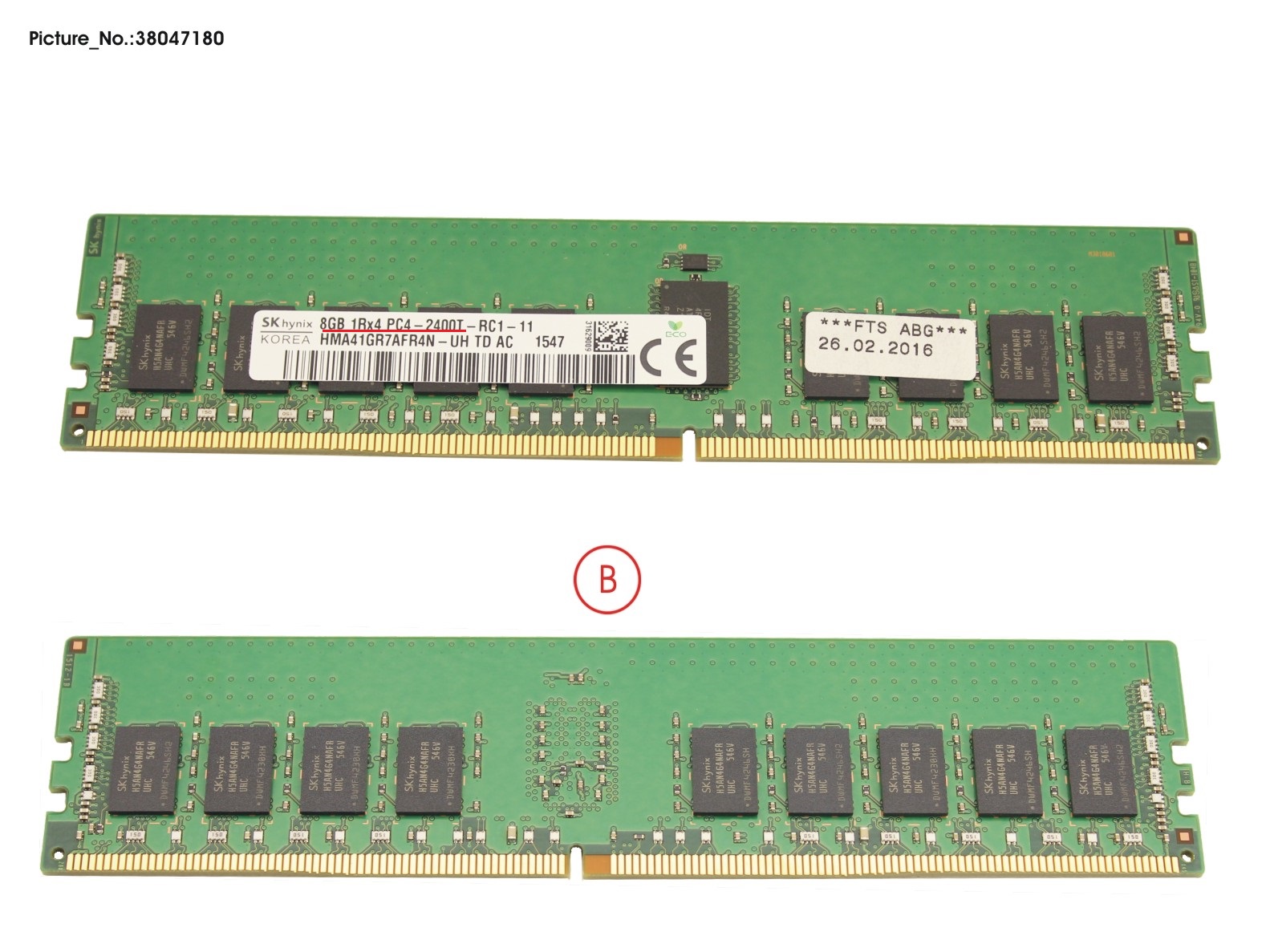 8GB (1X8GB) 1RX4 DDR4-2400 R ECC