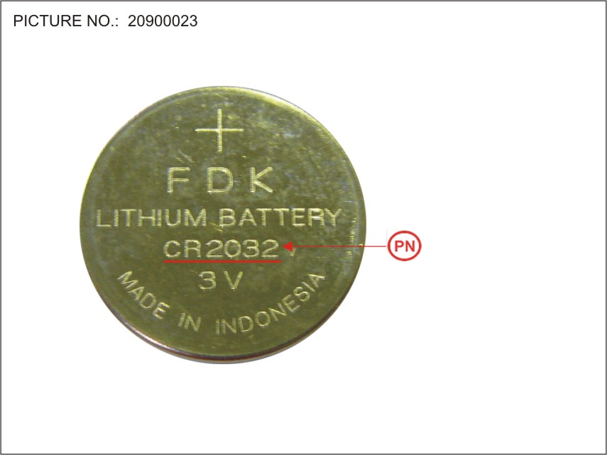 FUJITSU -BT-RTC LITHIUM BATTERY (CR 2032)