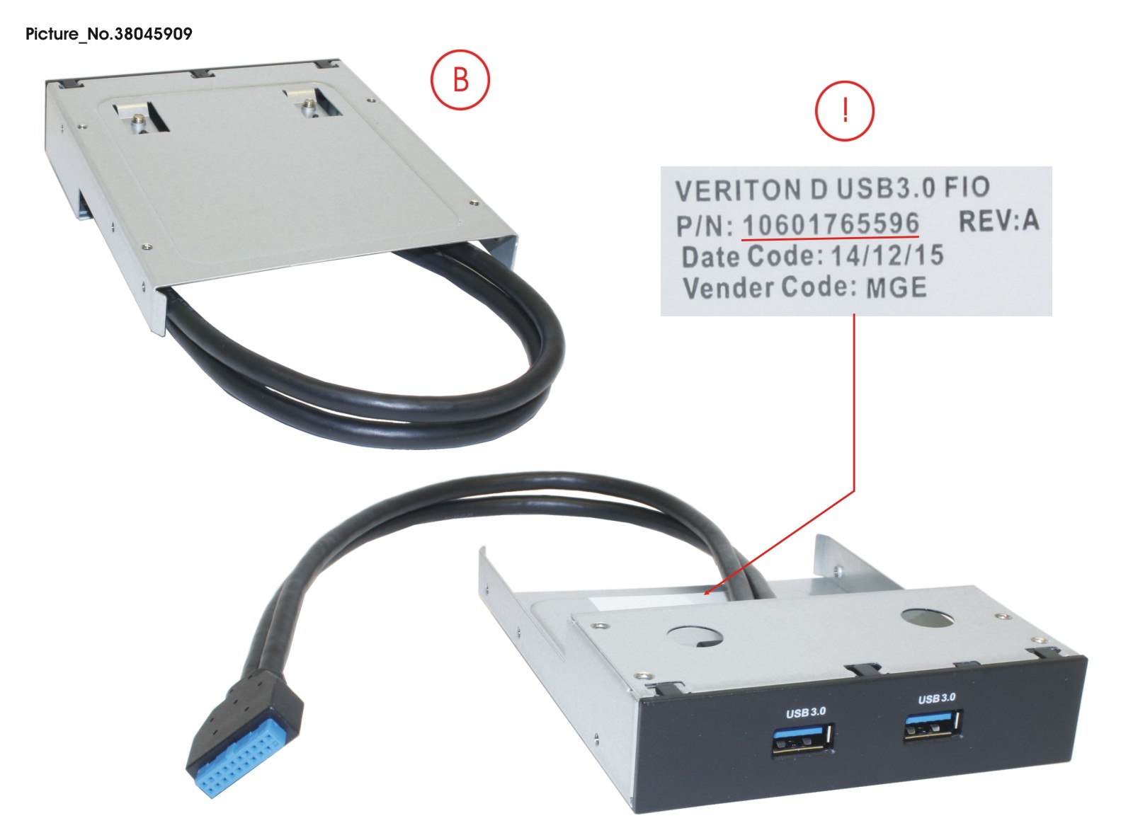 DUAL USB 3.0 FRONTCONNECTOR DUAL USB 3.0 FRONTCONNECTOR