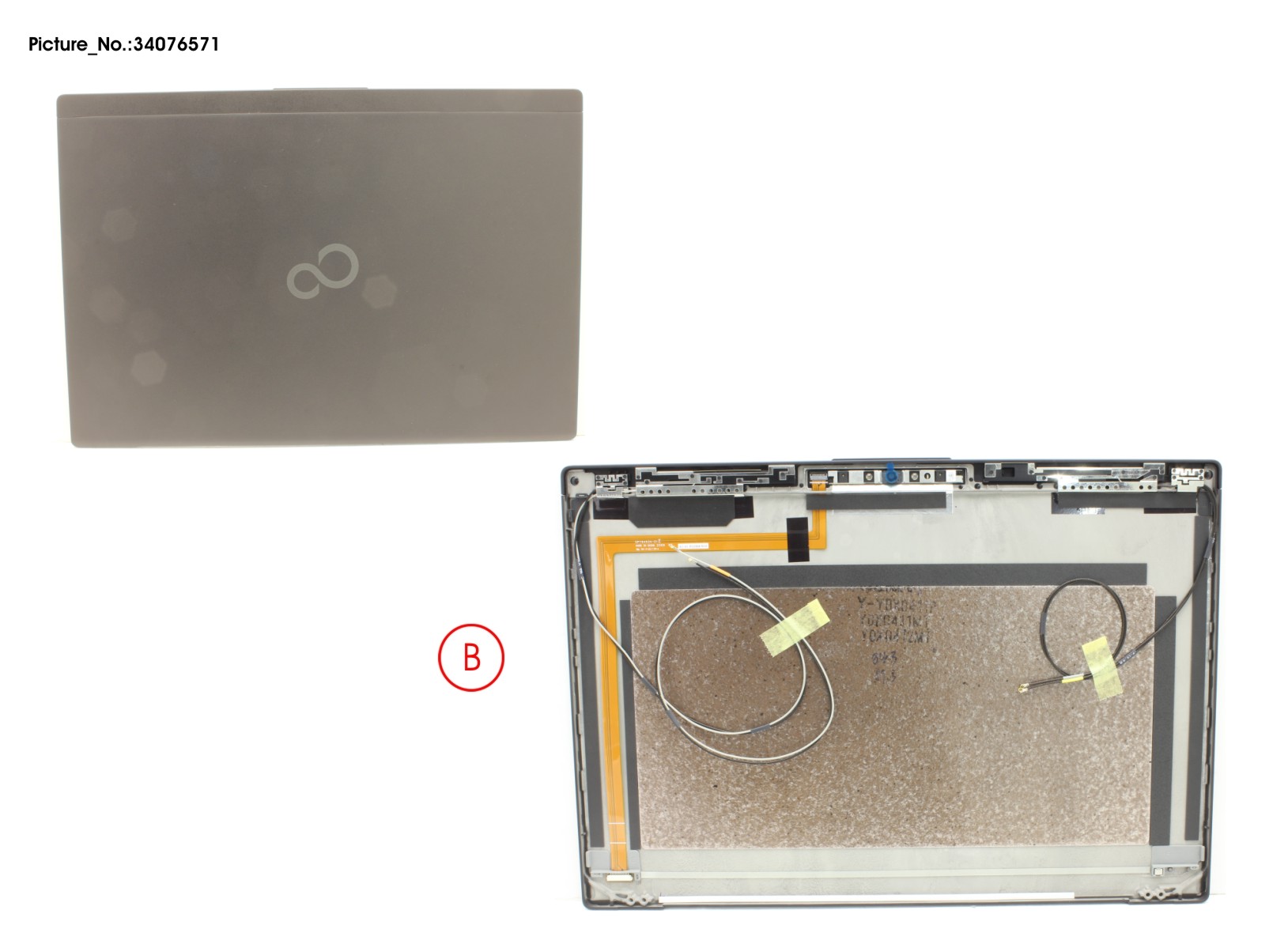 LCD BACK COVER BLACK TOUCH W/CAM LCD BACK COVER BLACK TOUCH W/CAM