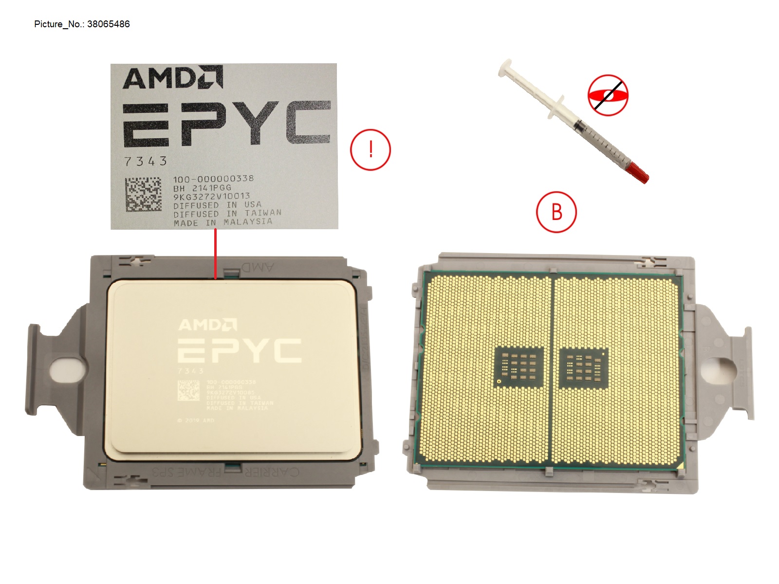 SPARE AMD EPYC 7343 (3.2GHZ/16CORE/128MB
