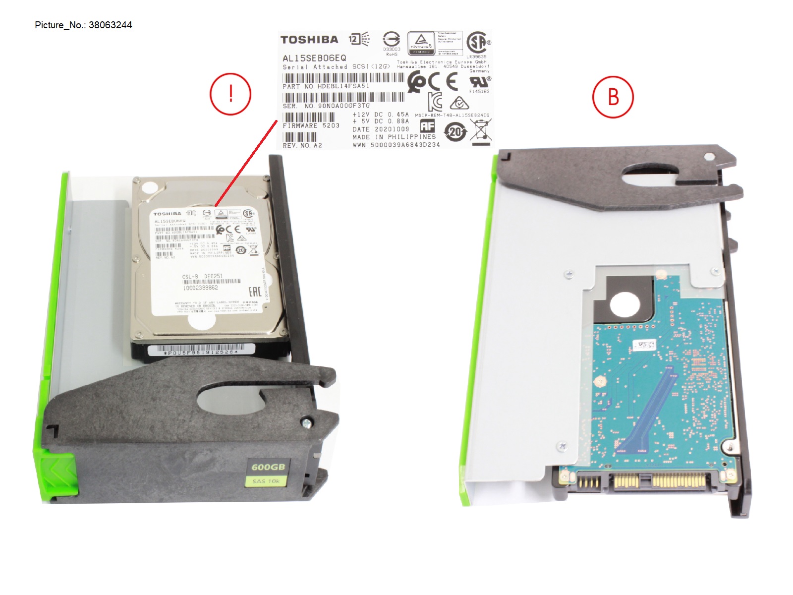 JX60 S2 HD SAS 600GB 10K 12G 512E