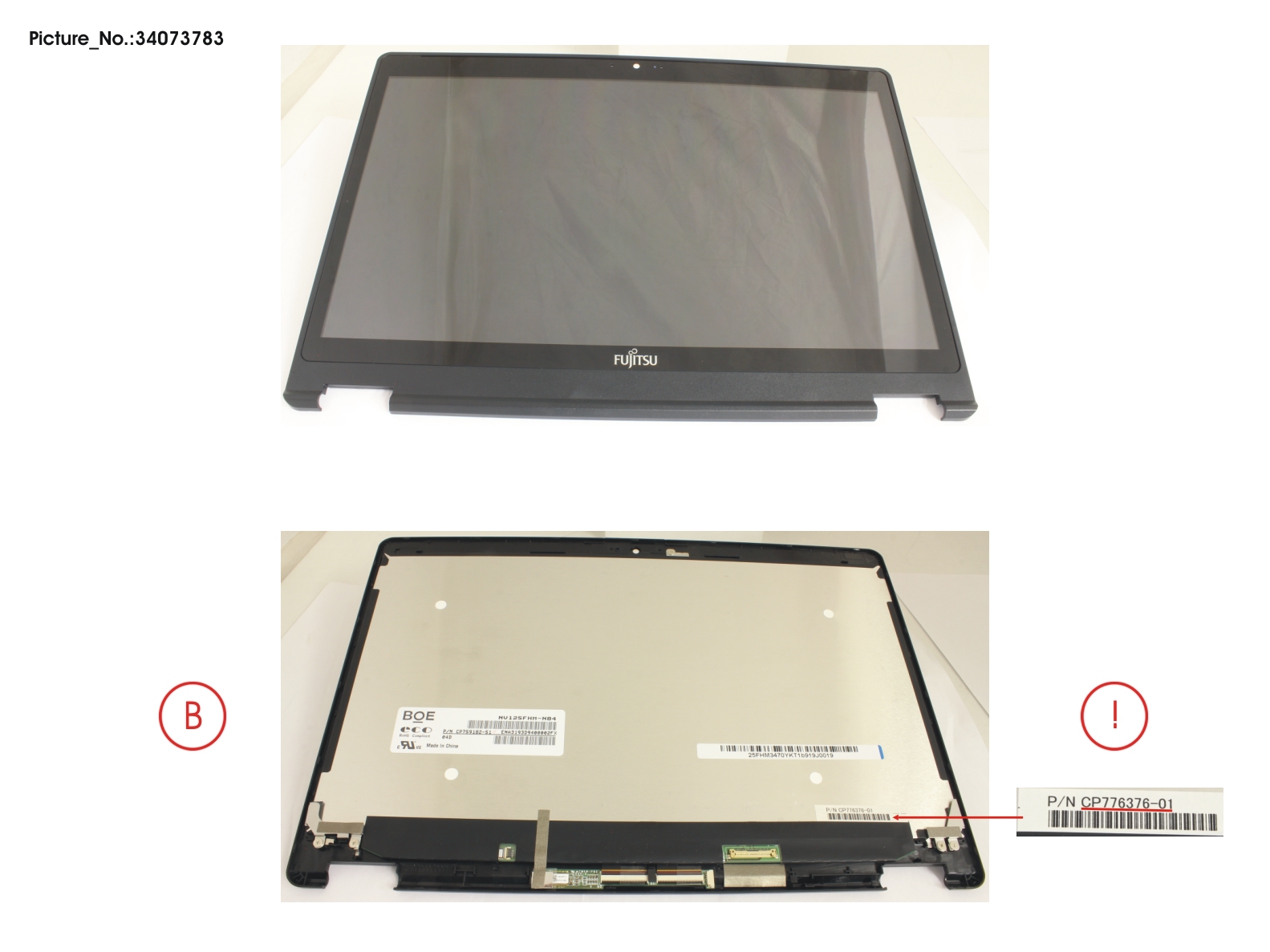 LCD ASSY FHD, G INCL.TOUCHPANEL