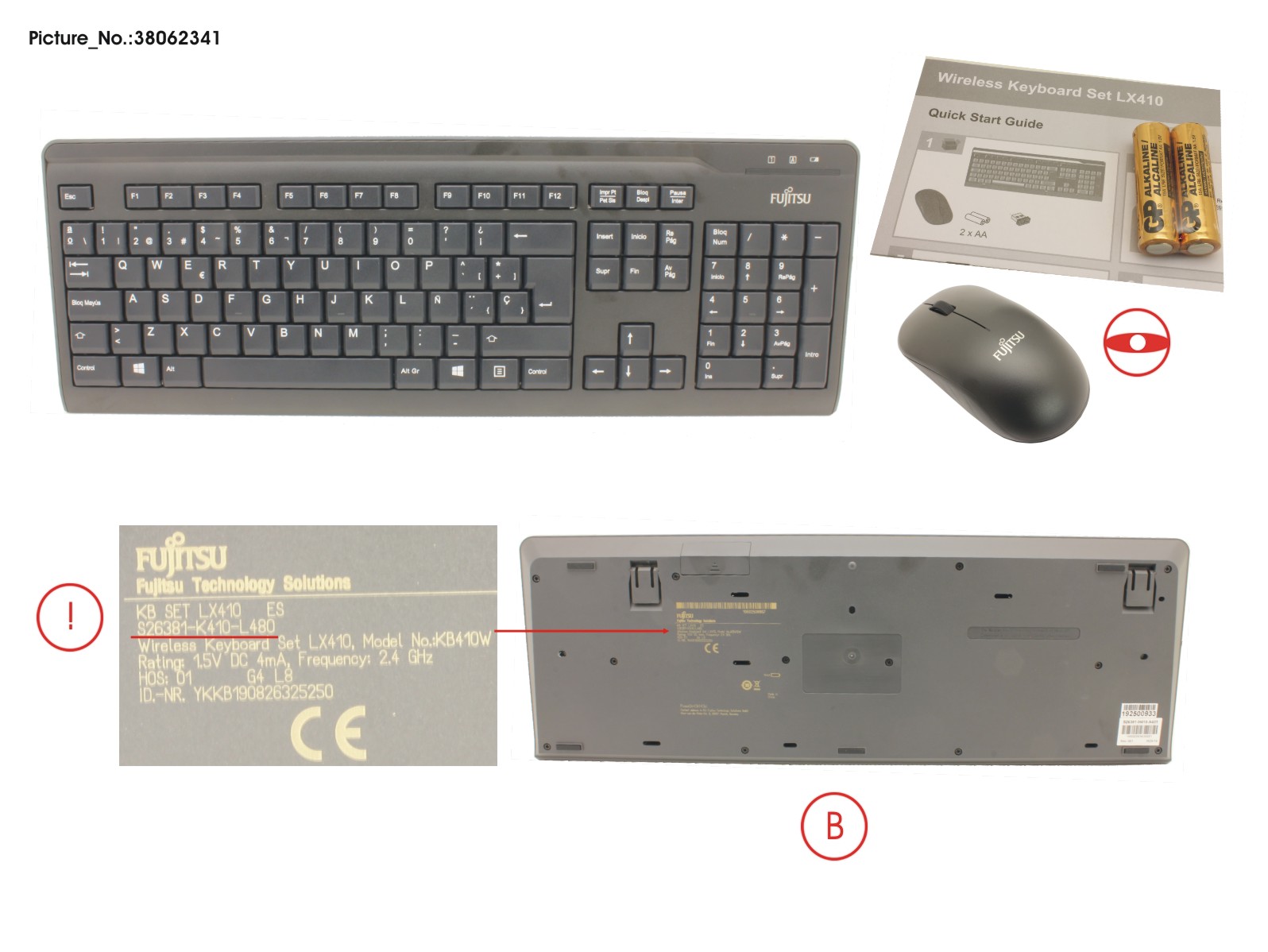 WIRELESS KB MOUSE SET LX410 ES