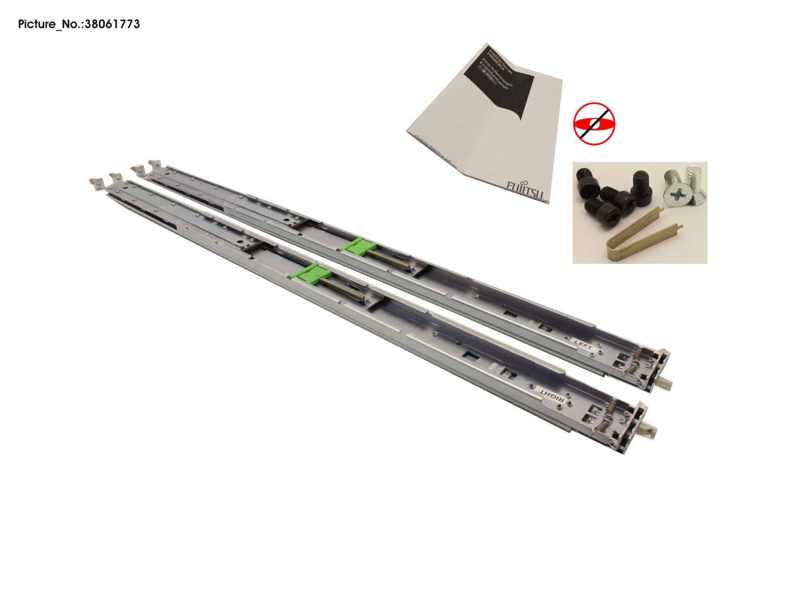 RMK F1 SLIMLINE, SLIDE-IN RAIL 2U, QRL RMK F1 SLIMLINE, SLIDE-IN RAIL 2U, QRL