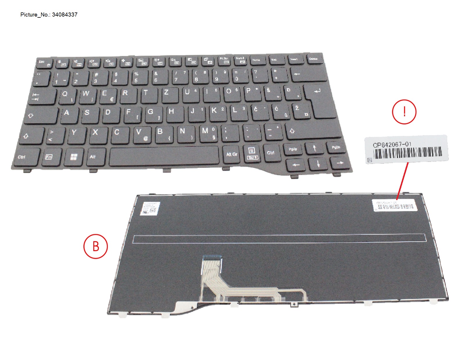 KEYBOARD BLACK NORMAL E EUROPE (NEW_FN)