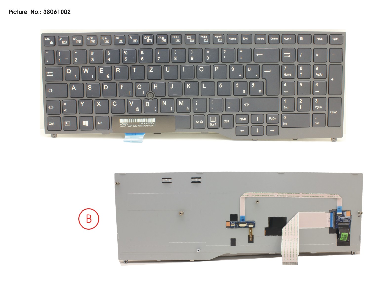 KEYBOARD BLACK W/ TS EAST EUROPE KEYBOARD BLACK W/ TS EAST EUROPE