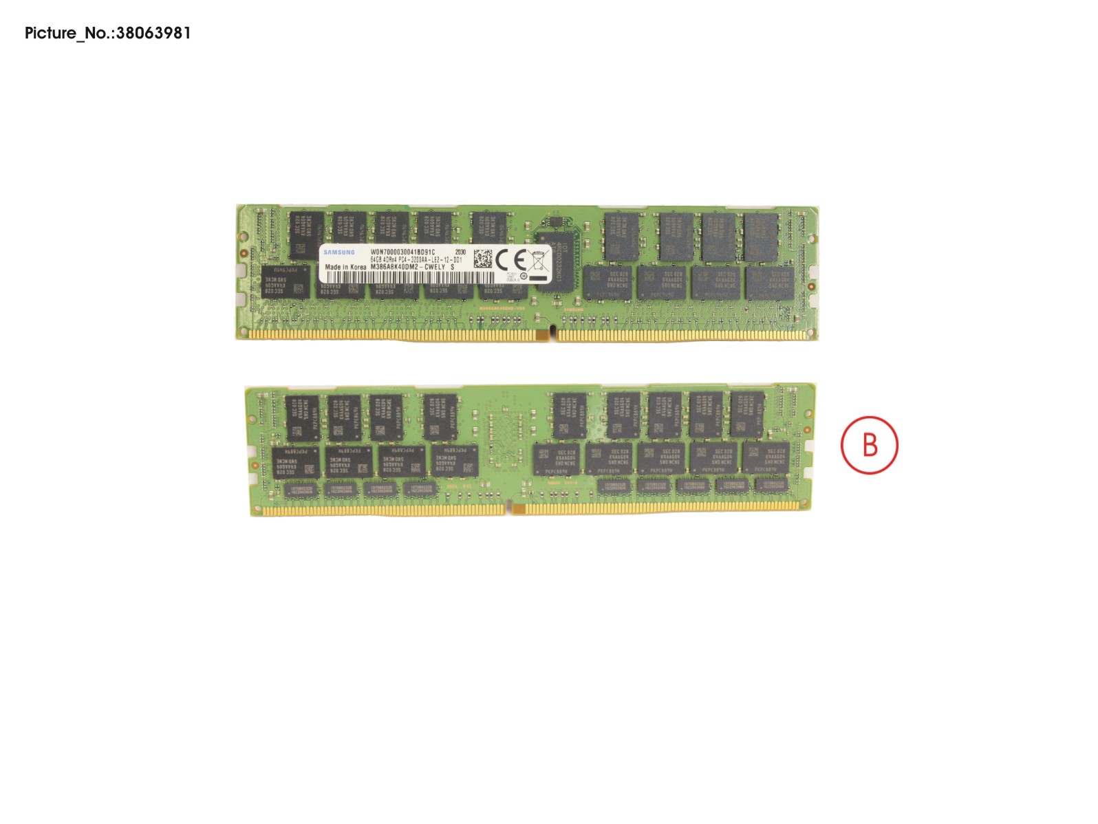 64GB (1X64GB) 4RX4 DDR4-3200 LR ECC