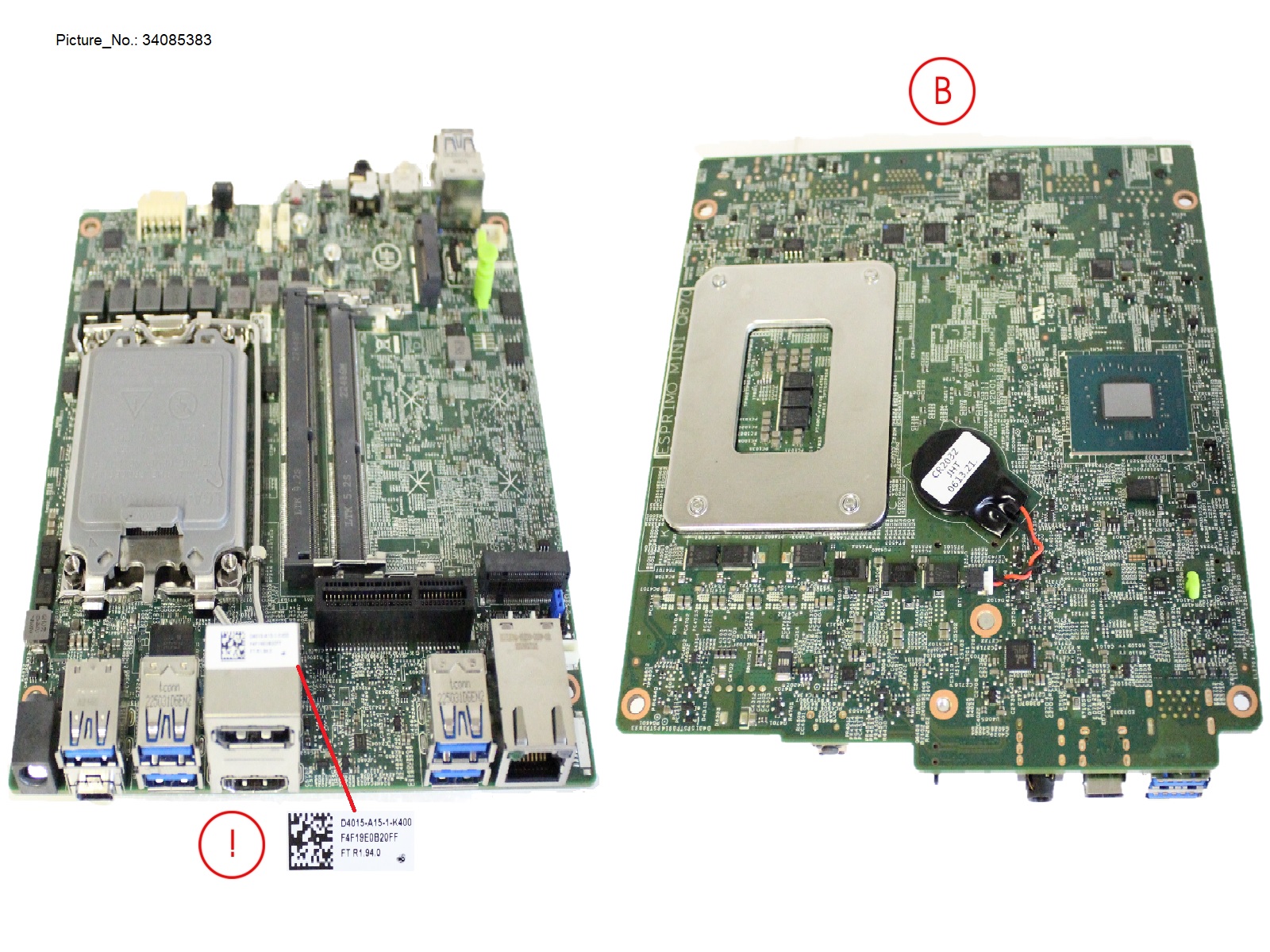 MAINBOARD D4015-A101 ADL/RPL CPU (TBT4)