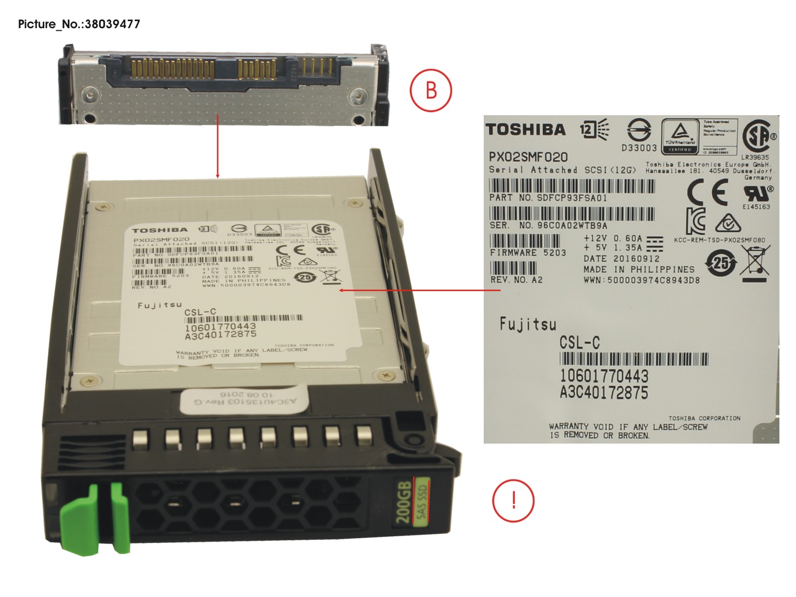 SSD SAS 12G 200GB MLC HOT PL 2.5 EP