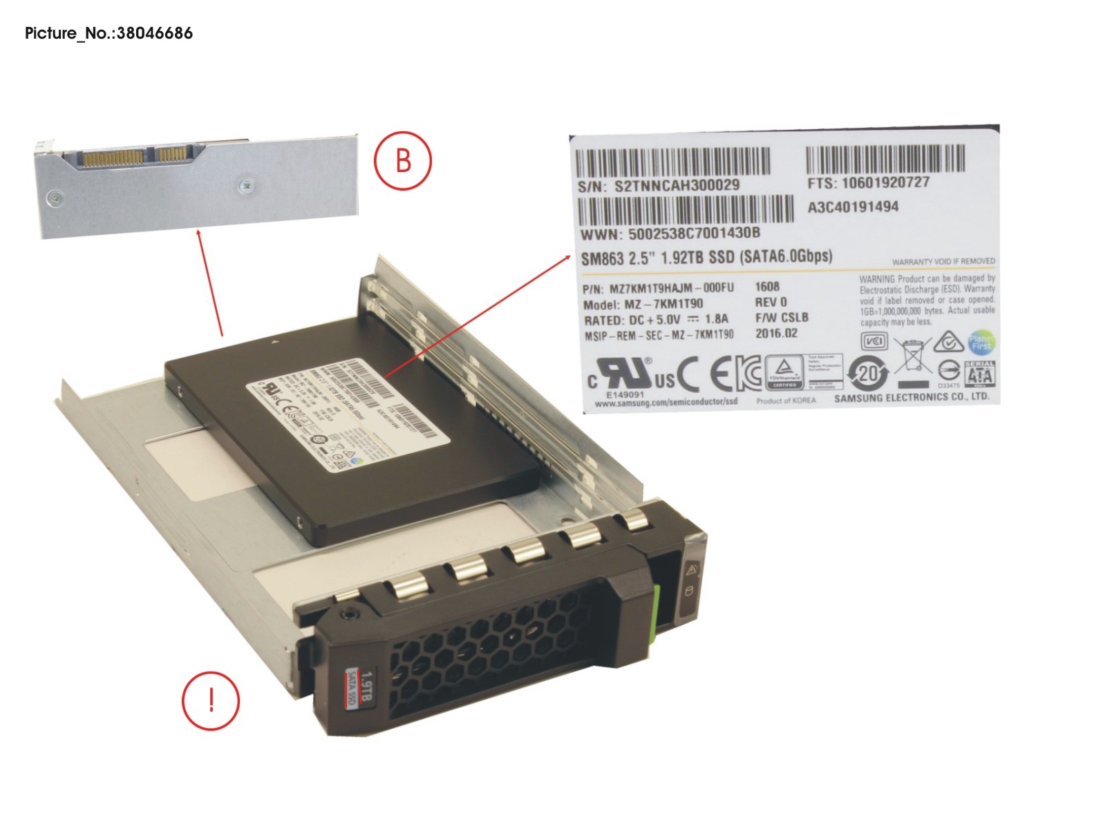 FUJITSU SSD SATA 6G 1.92TB MIXED