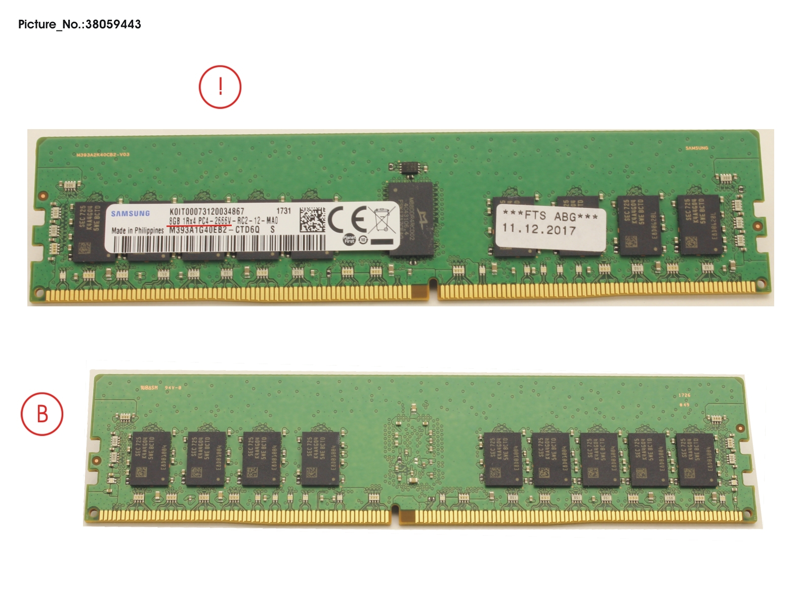 8GB 1RX4 DDR4 R
