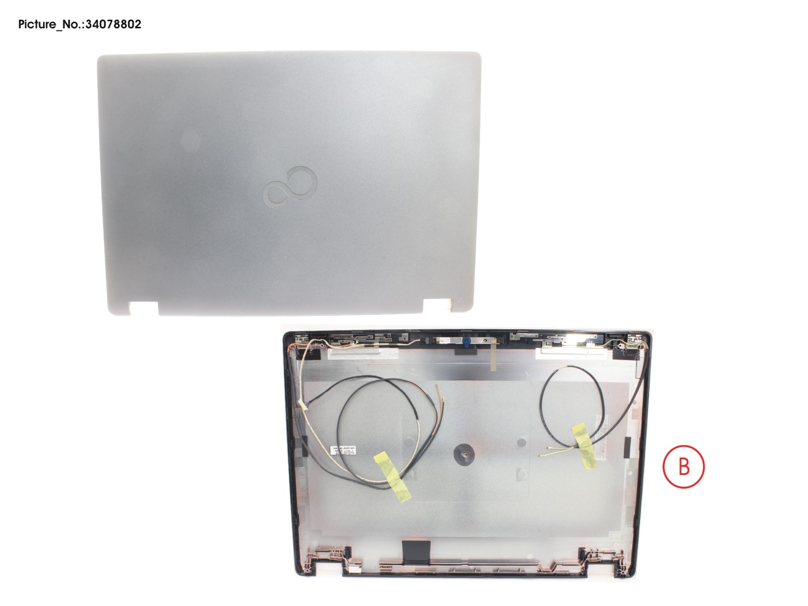 LCD BACK COVER ASSY (W/ TOUCH W/ RGB)