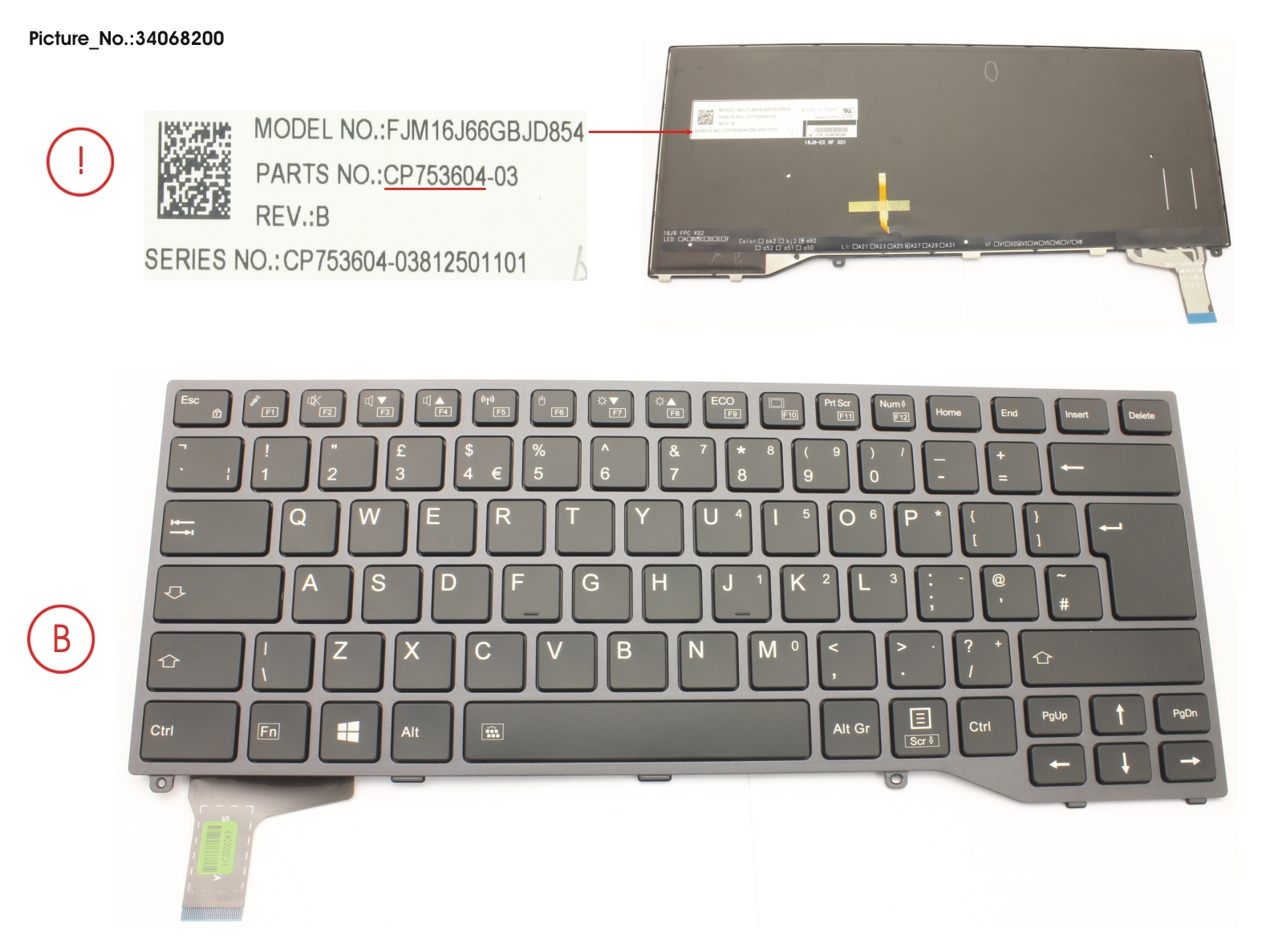 KEYBOARD UK W/ BL