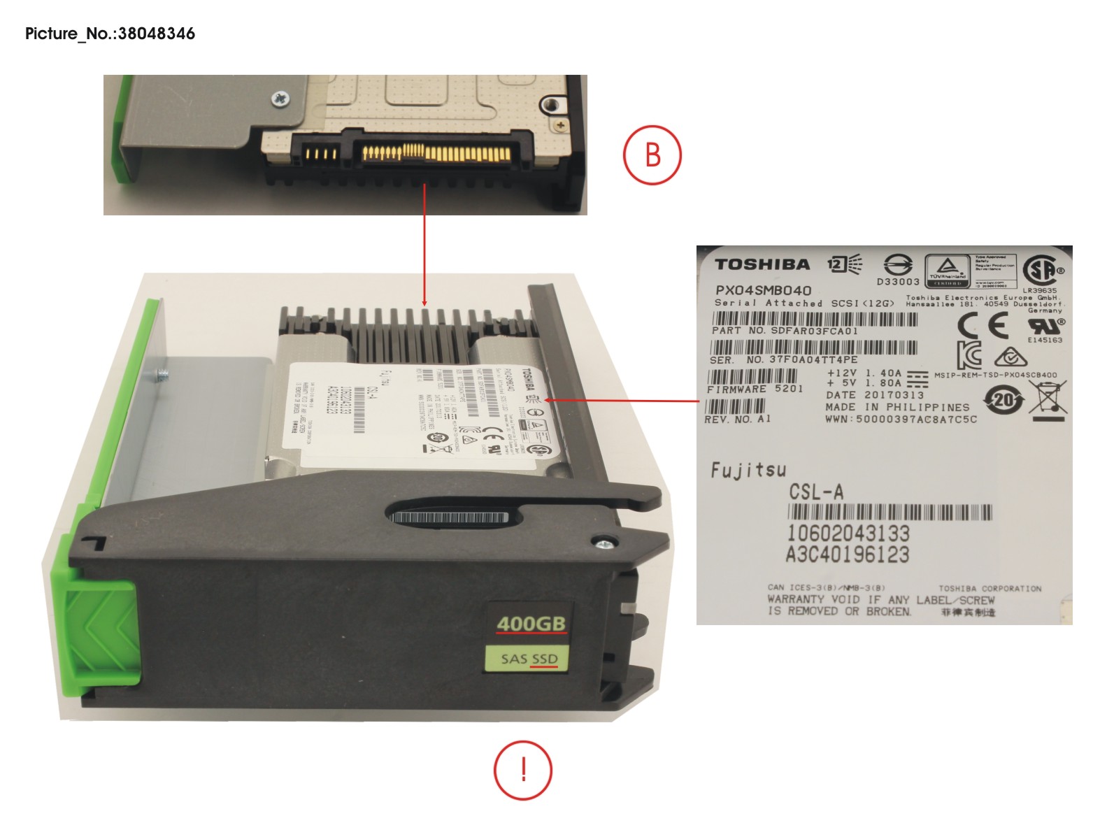 JX60 S2 MLC SSD 400GB 10DWPD SPARE