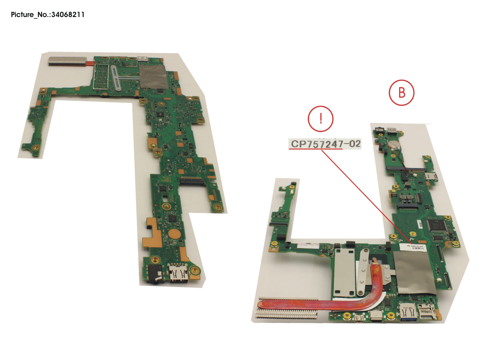 MAINBOARD ASSY I3-7130U / 4GB