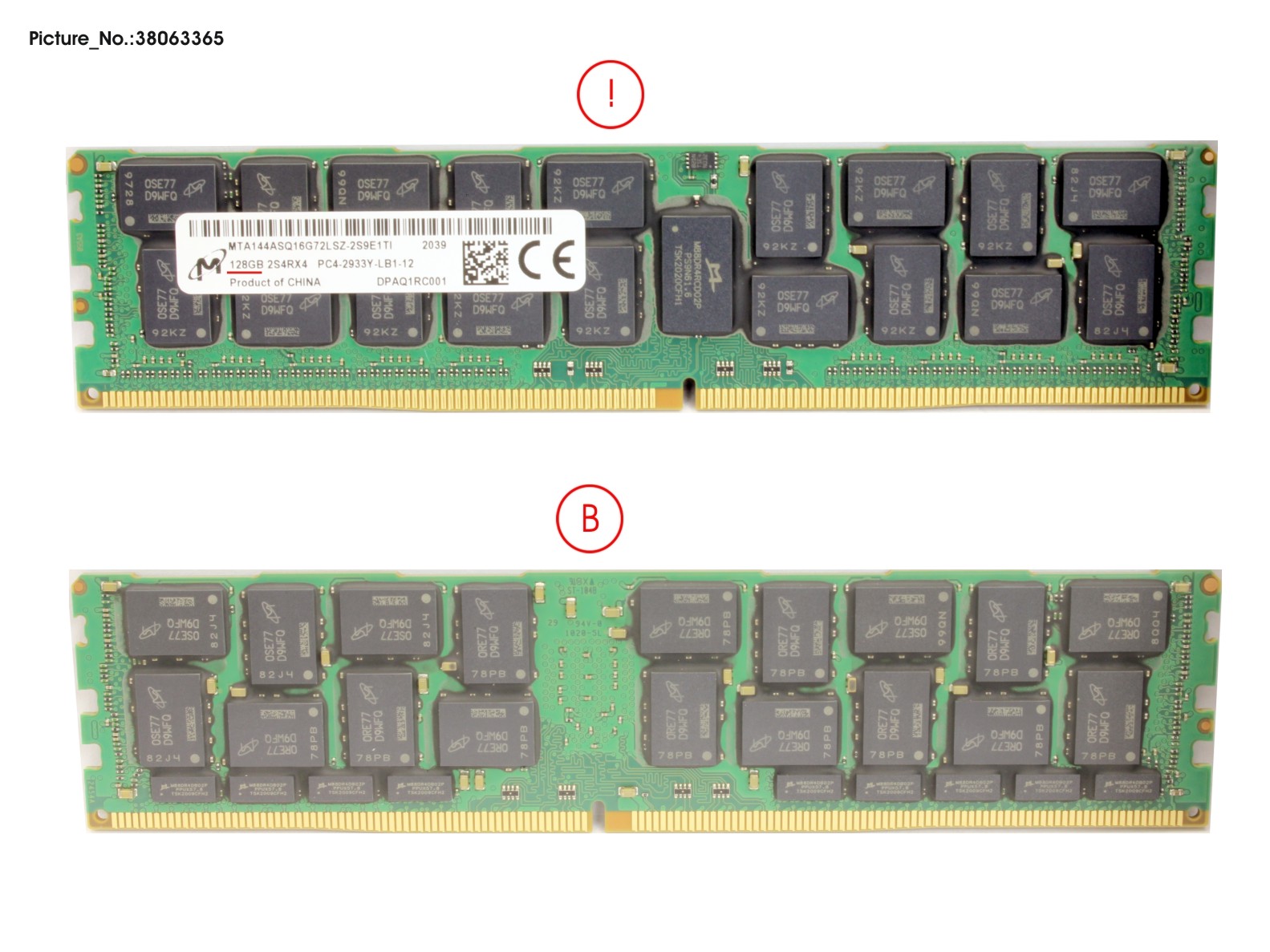 128GB 8RX4 DDR4 3DS-2933 LR EC