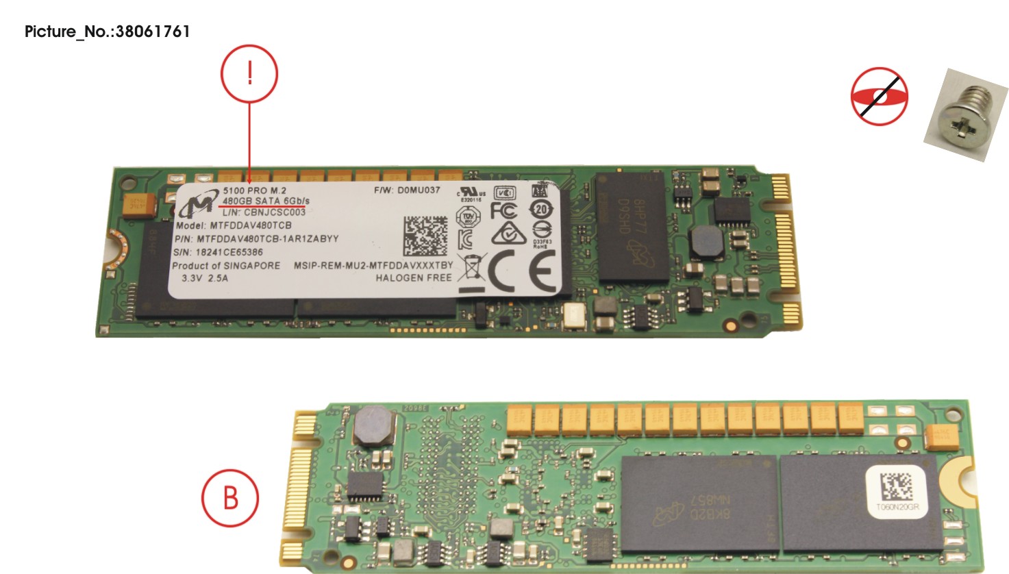 SSD SATA 6G 480GB M.2 N H-P