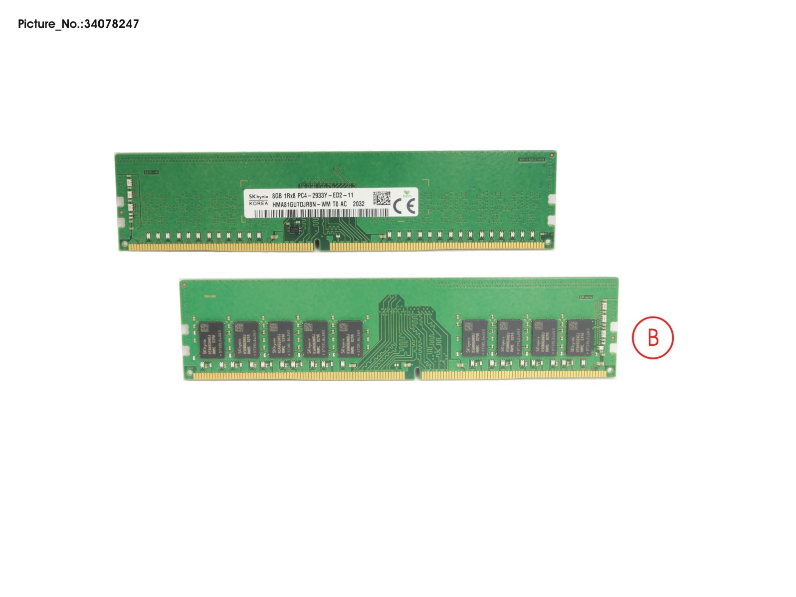 MEMORY 8GB DDR4-2933 ECC