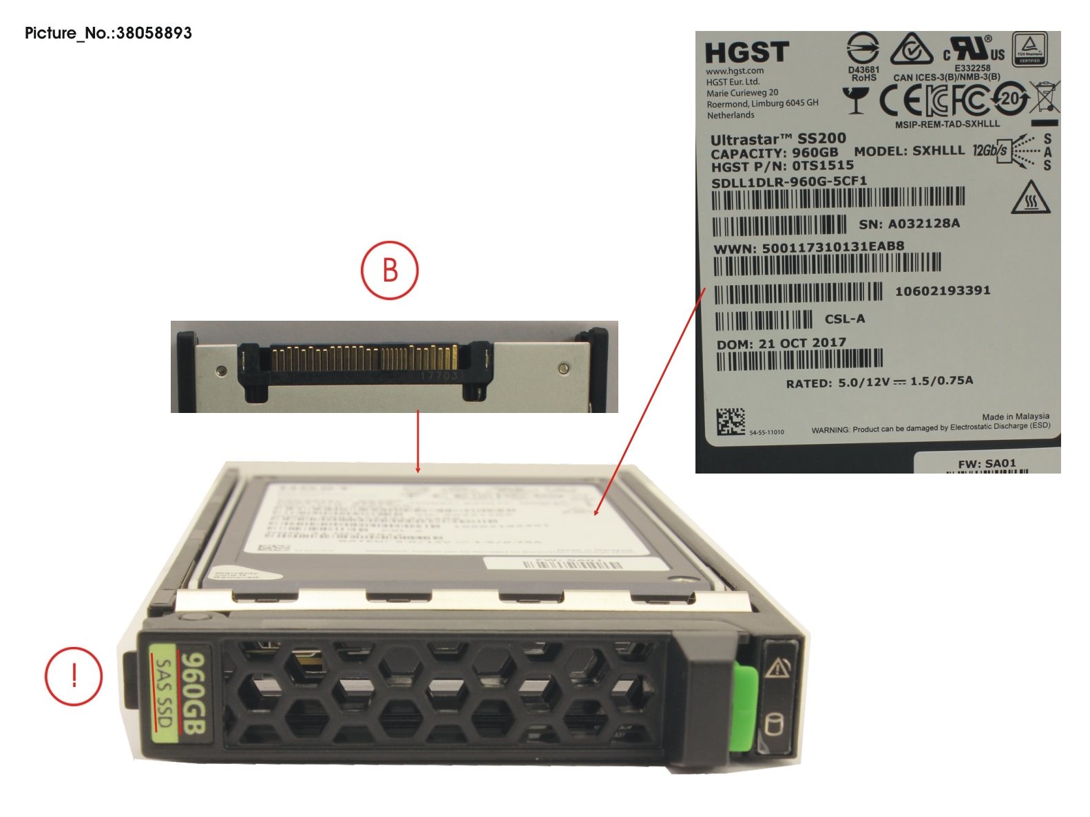 SSD SAS 12G 960GB READ-INT. 2.5 H-P EP