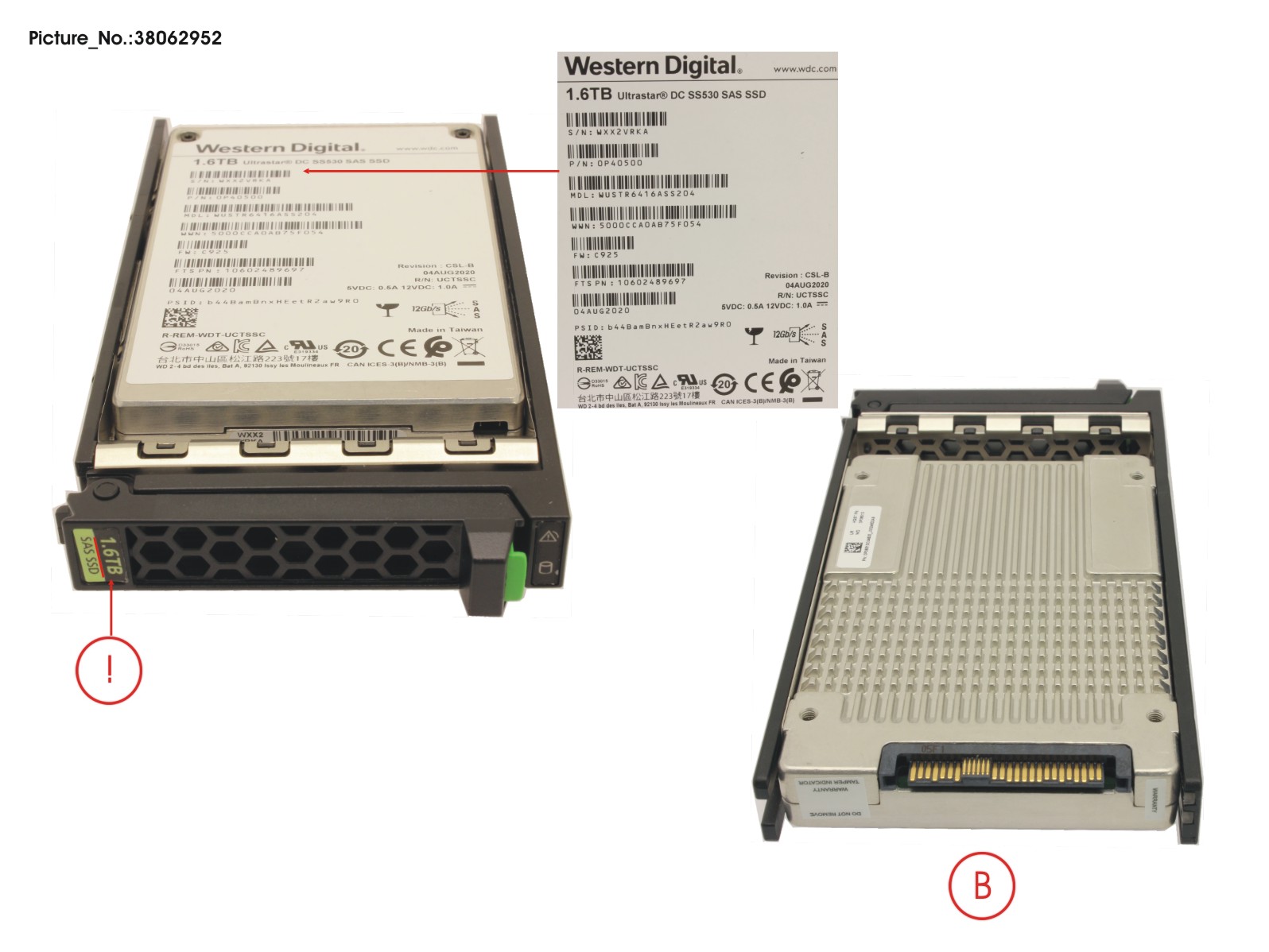 SSD SAS 12G 1.6TB MIXED-USE 2.5 H-P EP