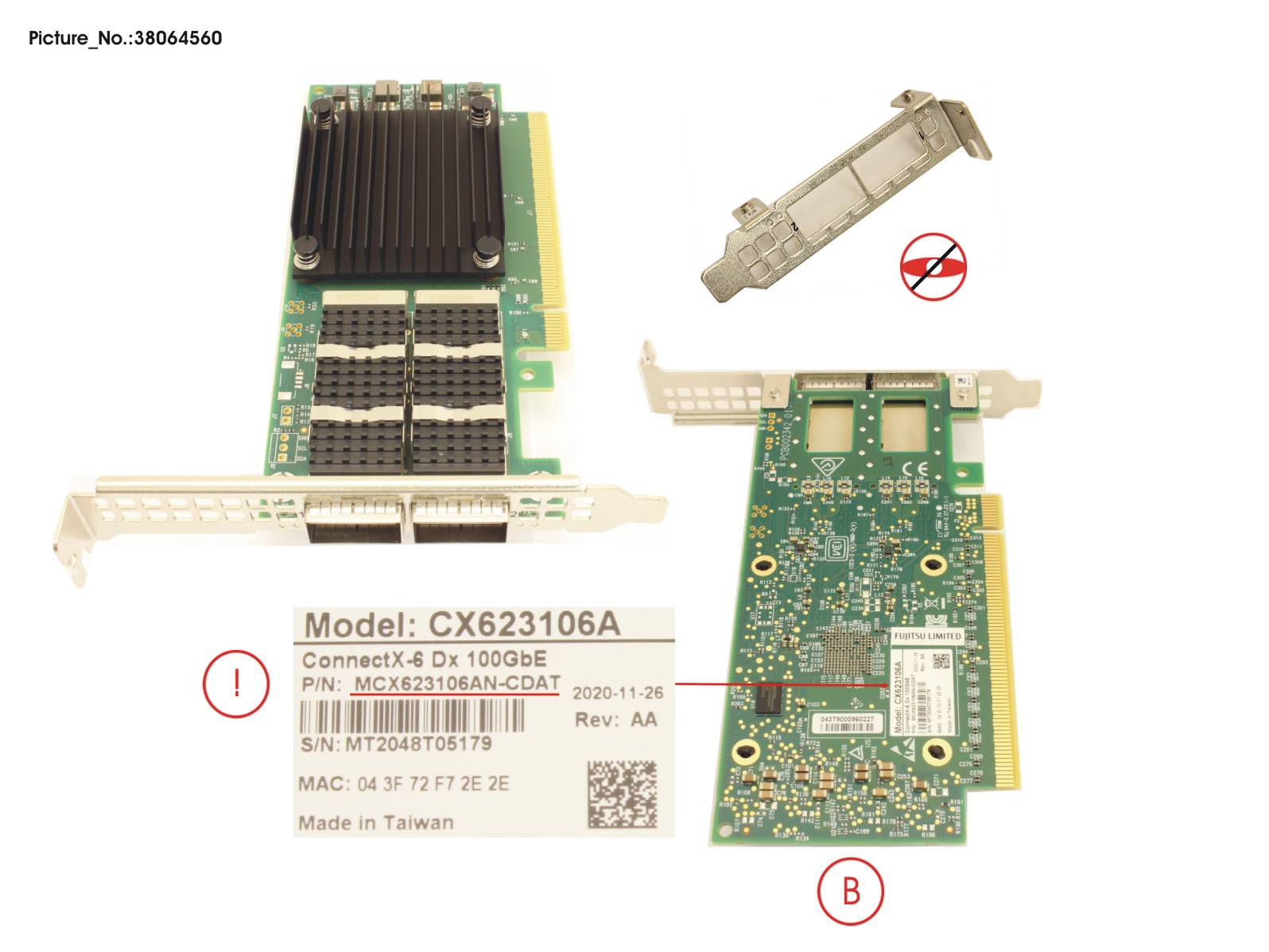 PLAN EP MCX623106AN-CDAT 2X100GBE LP, FH