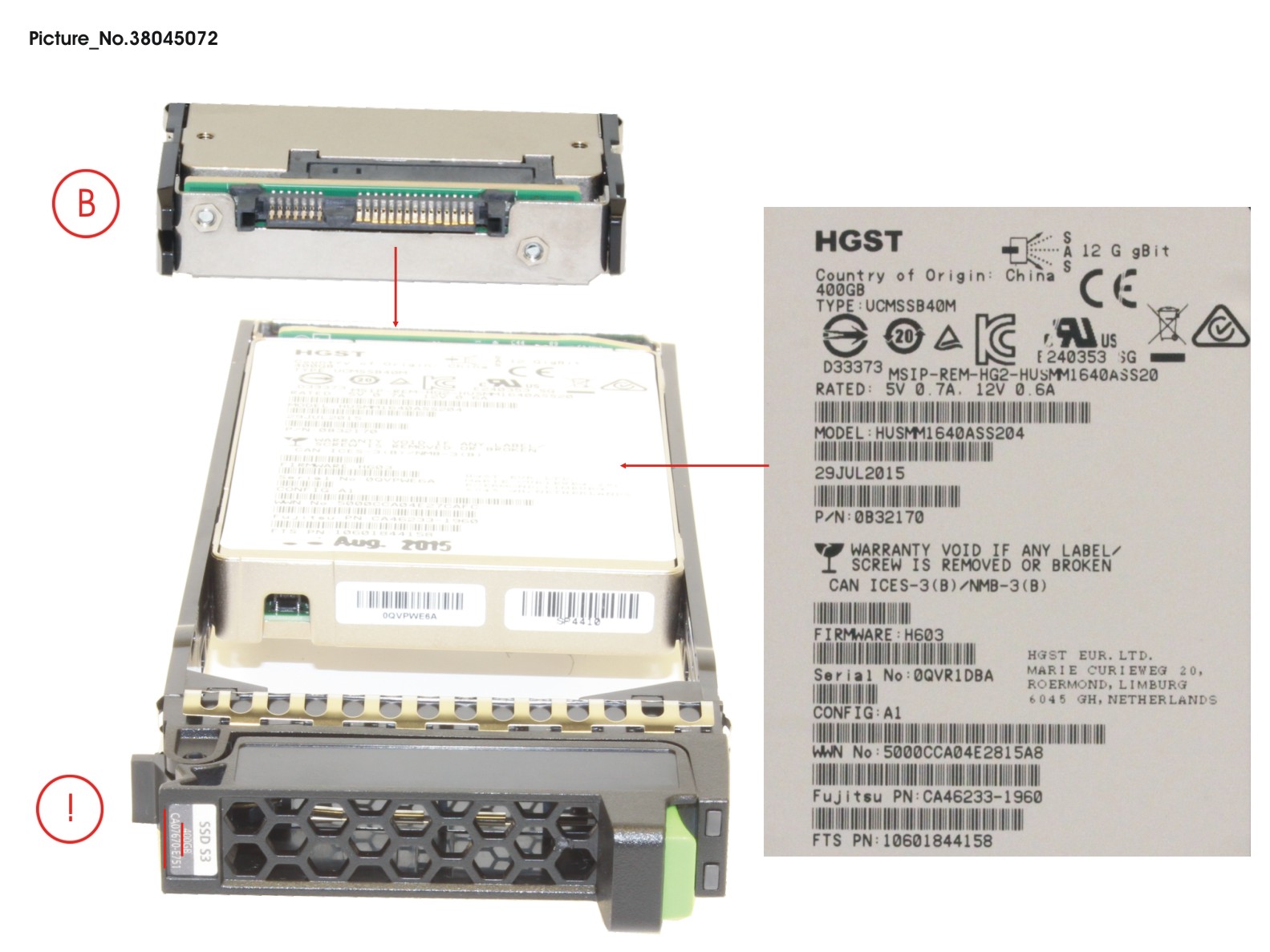 DX S3 MLC SSD 2.5 400GB SAS3