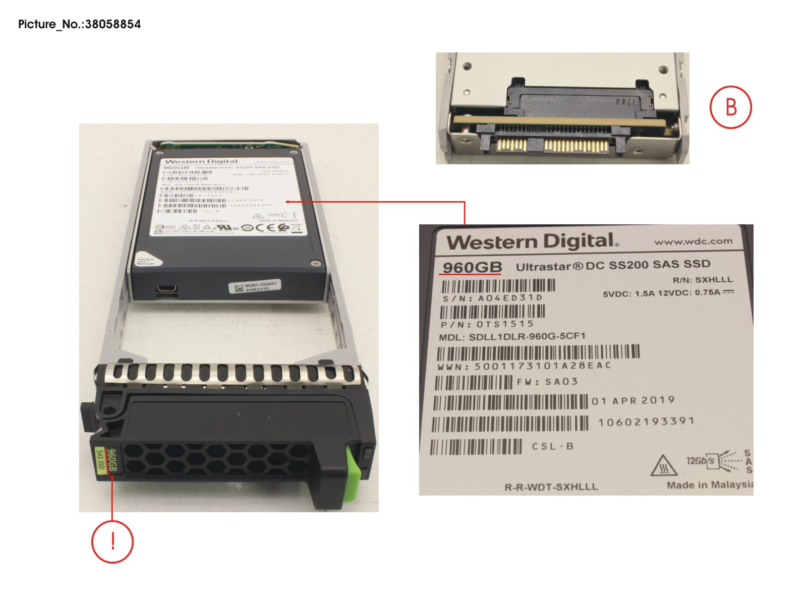 JX40 S2 MLC SSD 960GB 1DWPD SPARE