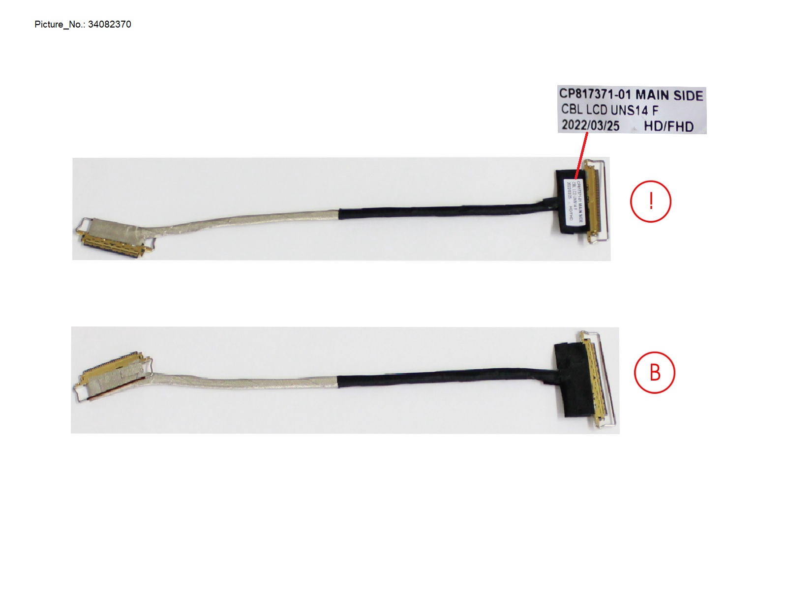 CABLE, LCD FOR HD/FHD