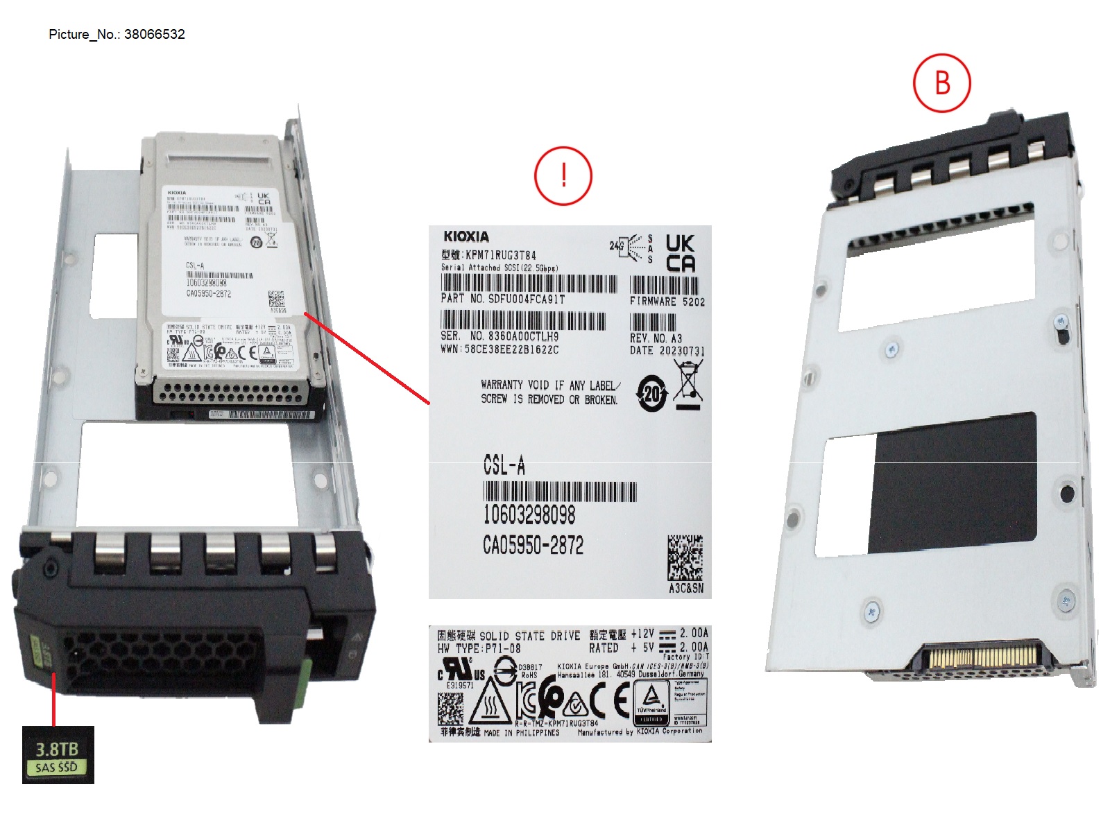 SSD SAS 24G RI 3.84TB IN LFF SLIM