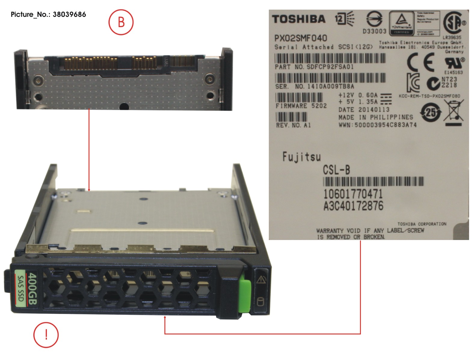 FUJITSU SSD SAS 12G 400GB MAIN 2.5