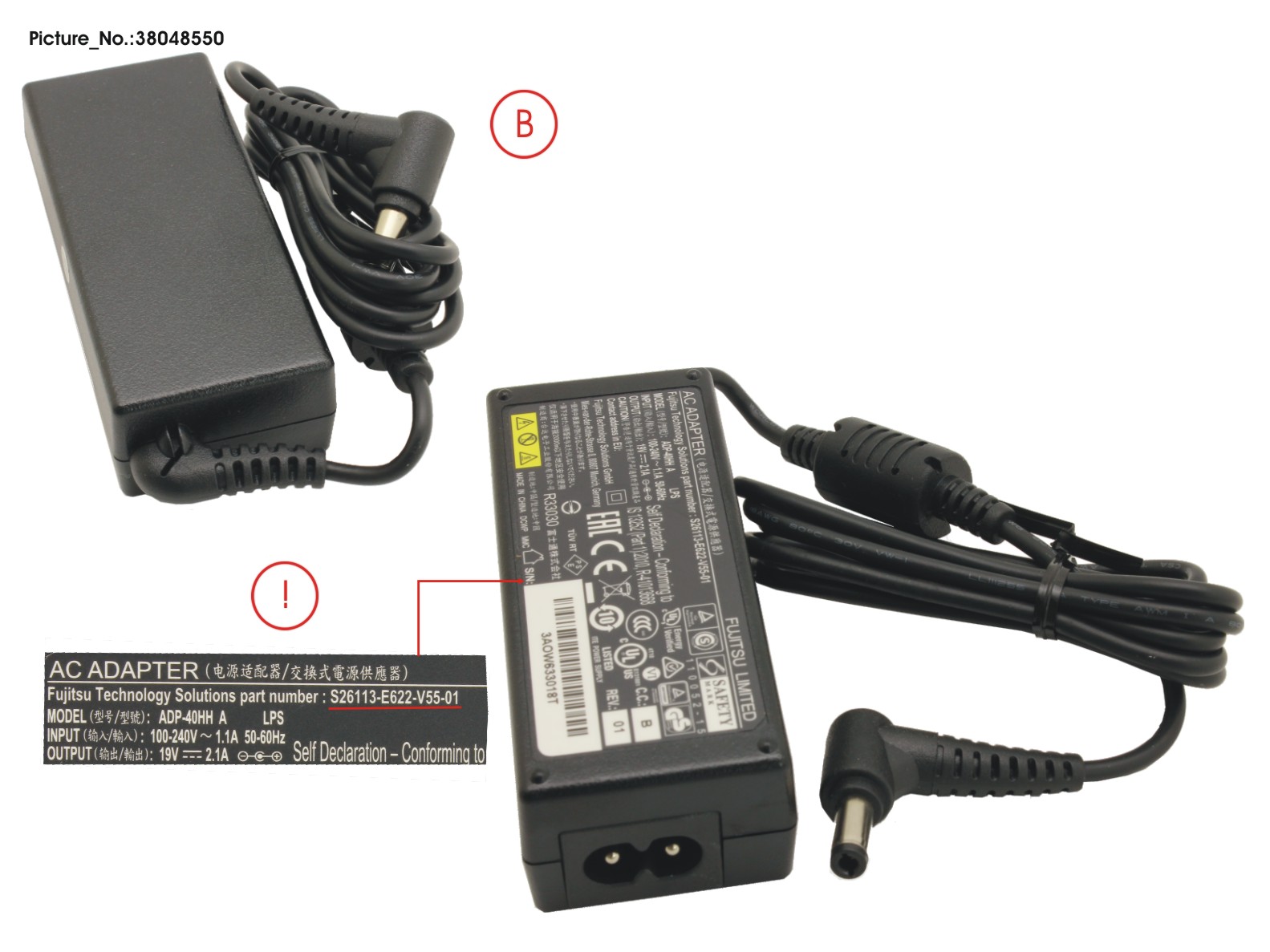 FUJITSU AC-ADPER40W EPS T3 FUJITSU AC-ADPER40W EPS T3